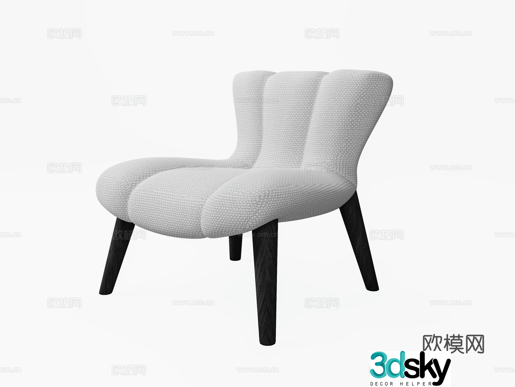 Casual sofa 3d model