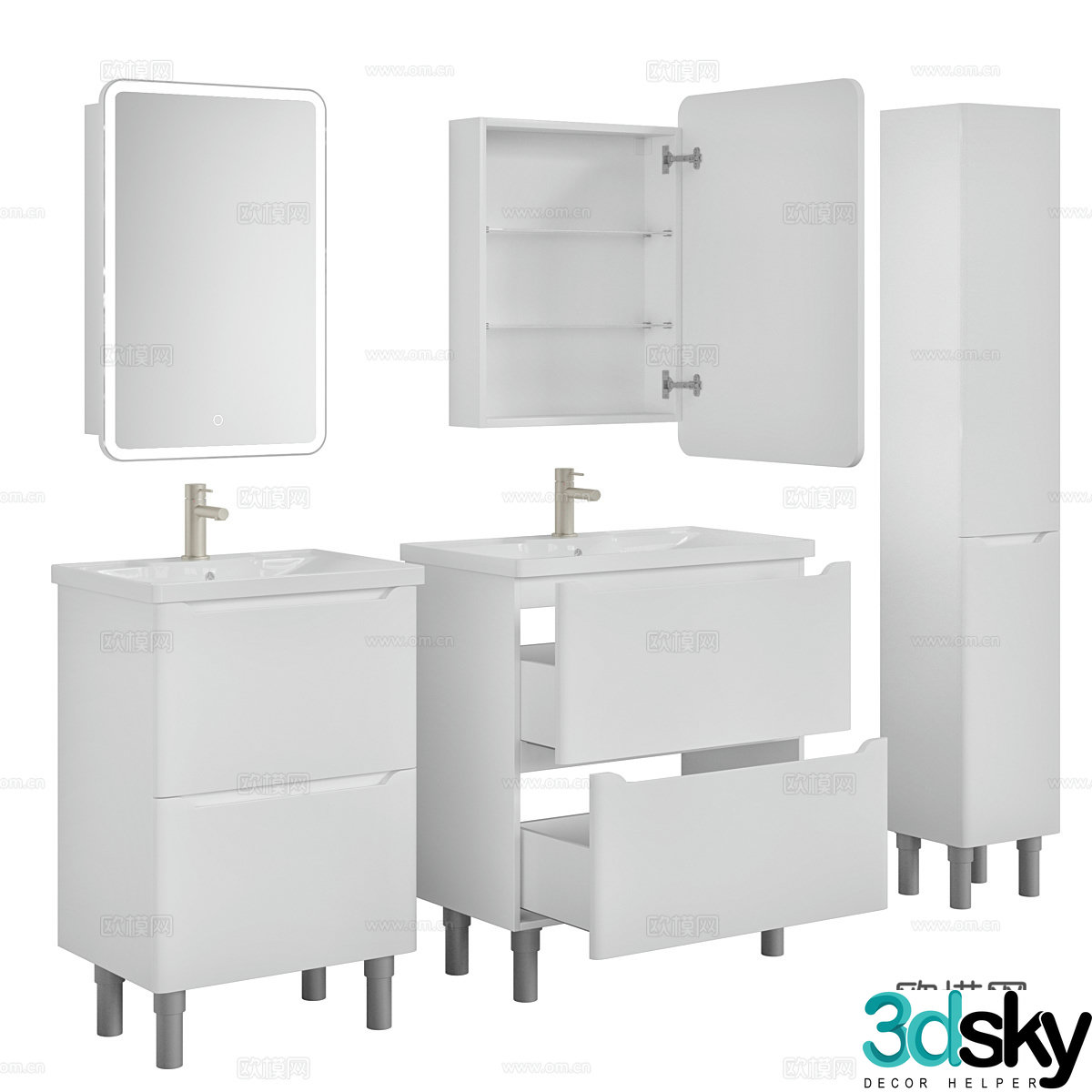 3D model of bathroom
