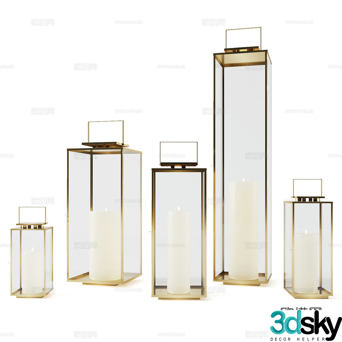 Rh Amalfi Lantern 3d Model