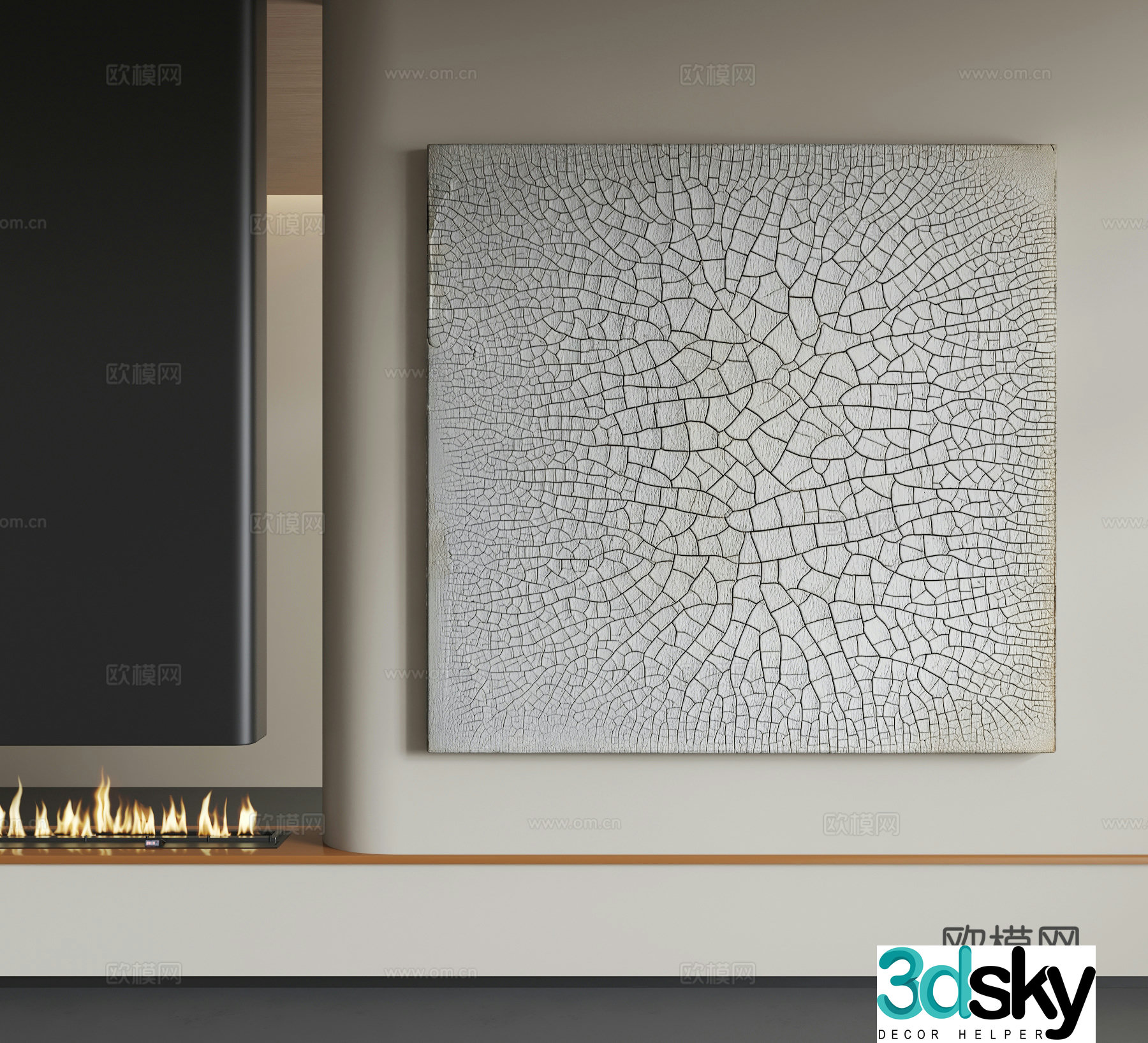 Modern abstract hanging paintings Modern minimalist hanging paintings Modern Italian hanging paintings 3D model