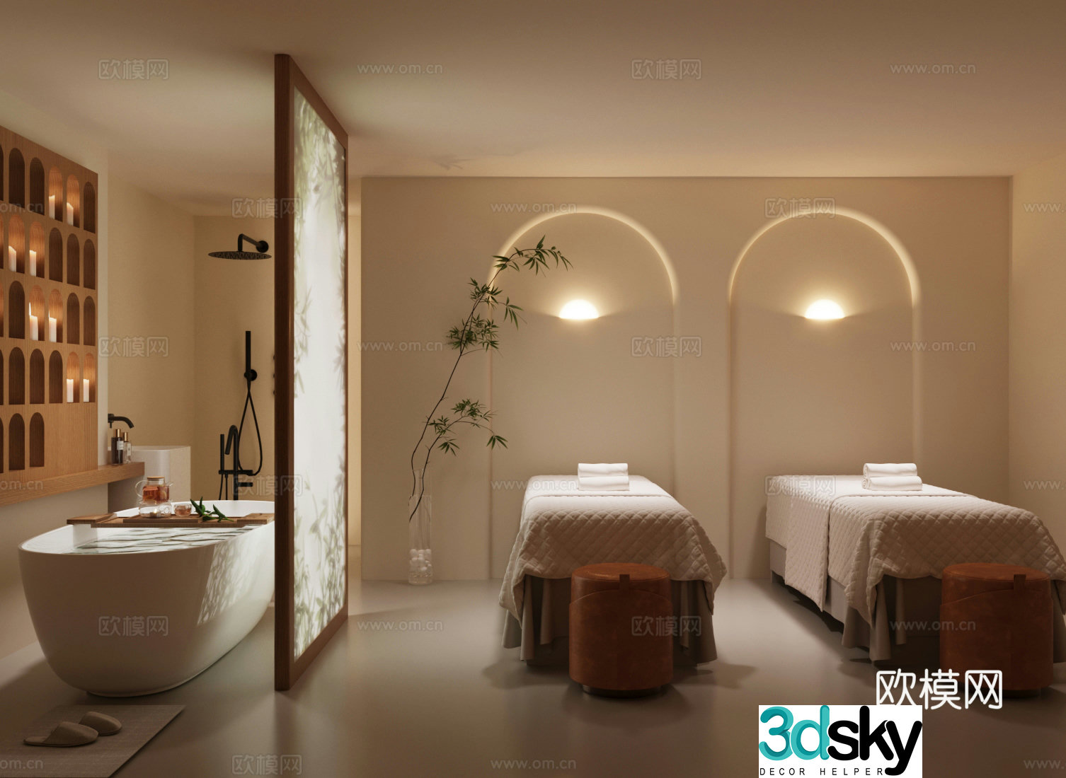 Wasabi Beauty Salon Medical Beauty Private Room SPA Nursing Room 3D Model