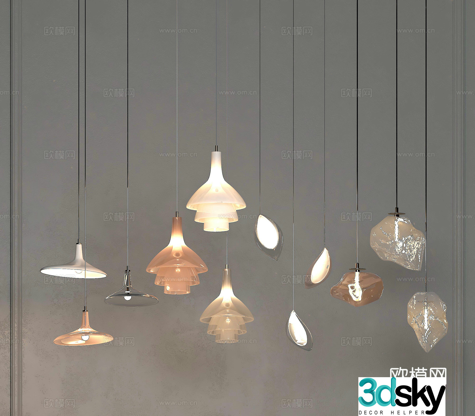 Lamps Chandelier Lighting Decorative Lights 3D Model