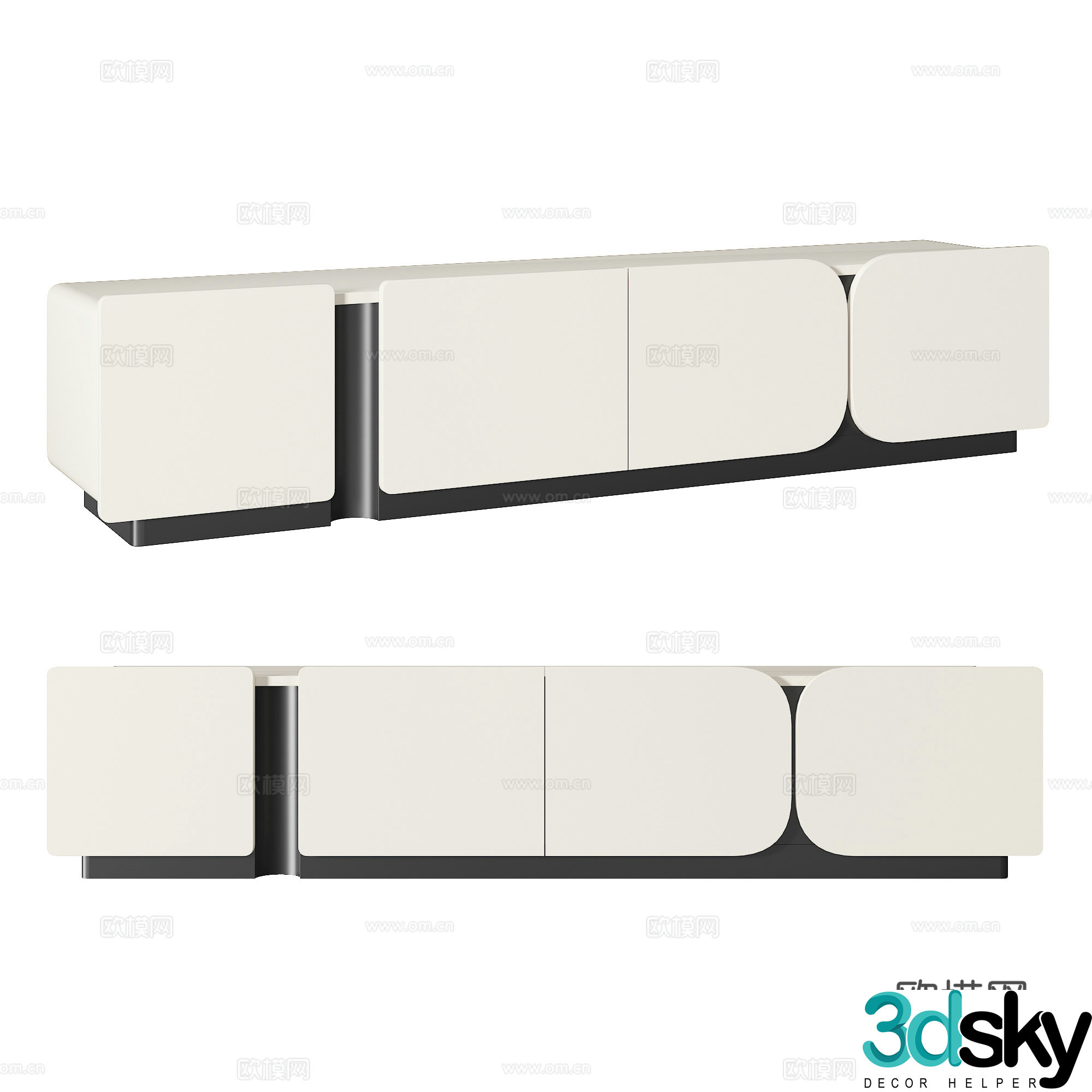 Modern TV cabinet 3d model