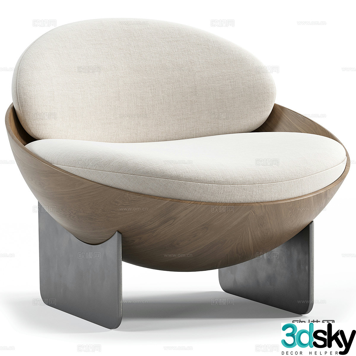 Sofa coffee table combination 3D model