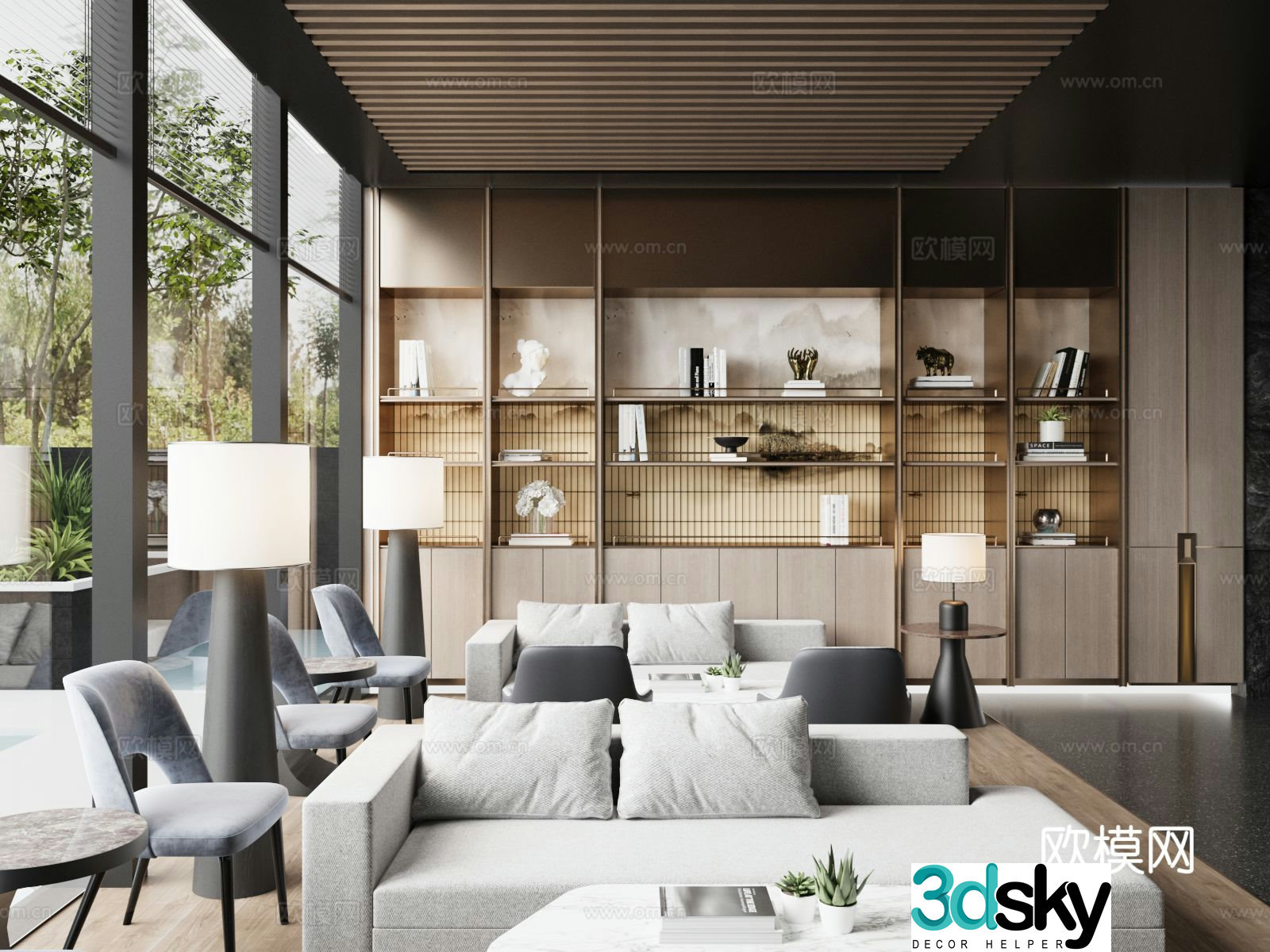 Modern Sales Office Sales Office Negotiation Office 3D Model