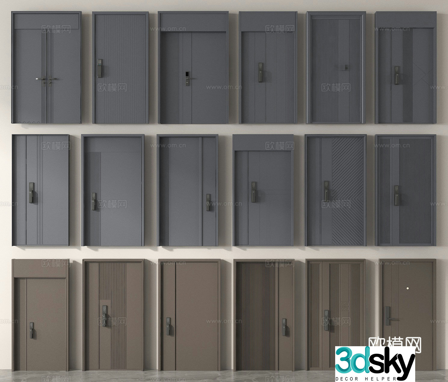 Entry door Entry door Anti-theft door 3D model