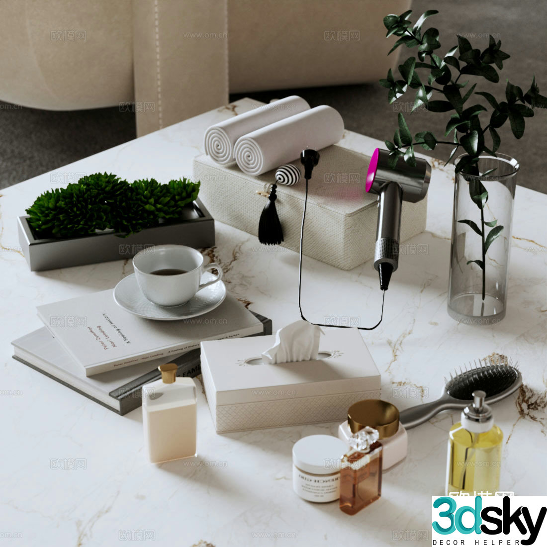 Modern daily necessities 3D model