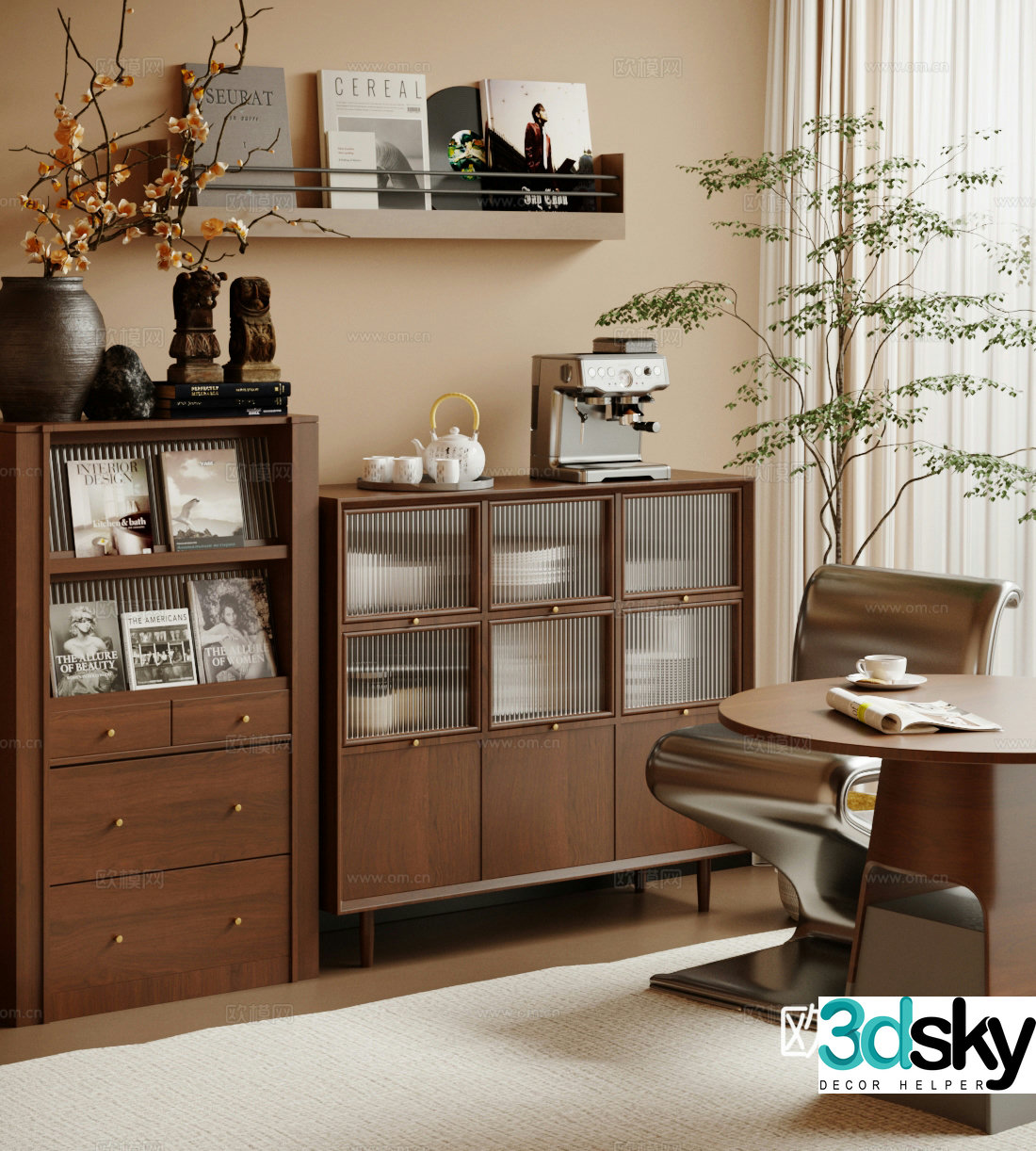 Middle-aged sideboard 3D model