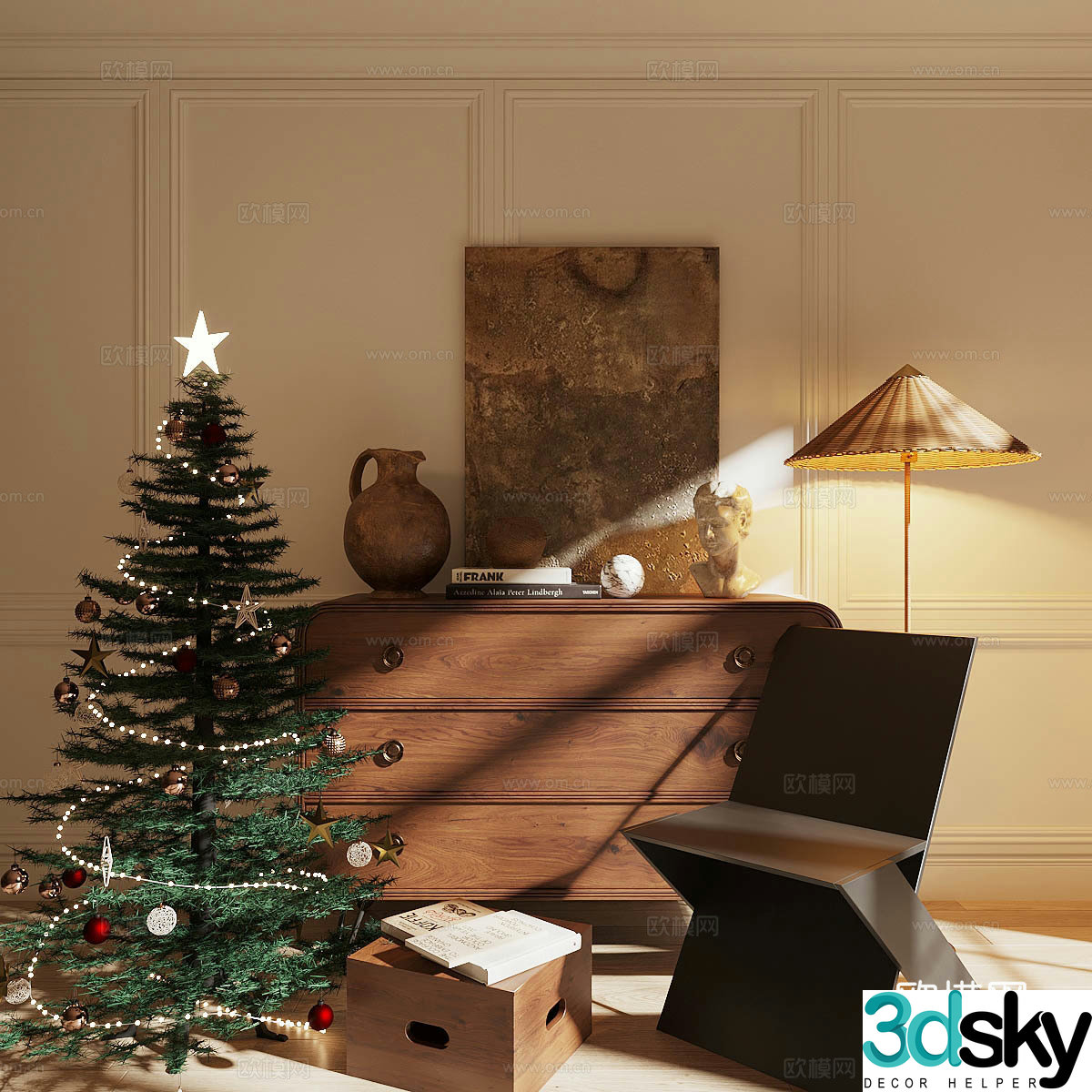 Medium style leisure chair Medium style decoration cabinet Solid wood single chair Warehouse Storage cabinet Medium style single chair 3D model