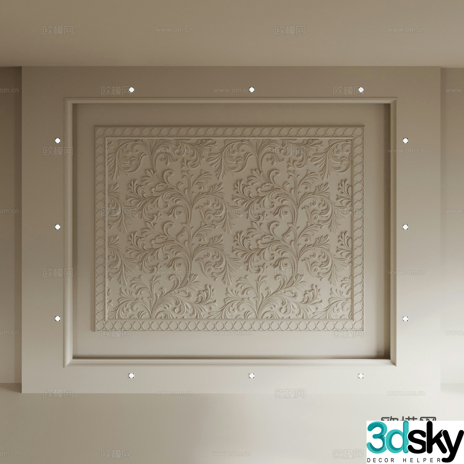 Ceiling suspended ceiling 3d model