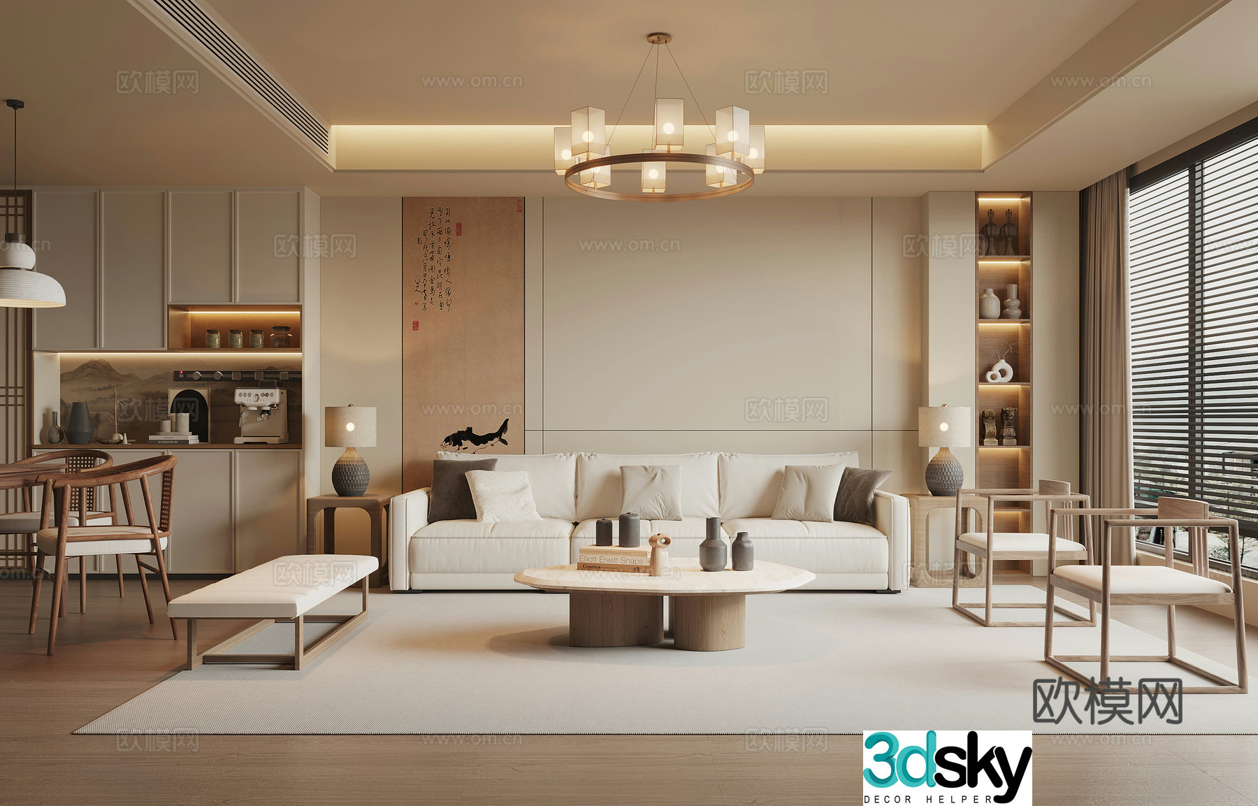 Song style restaurant 3D model