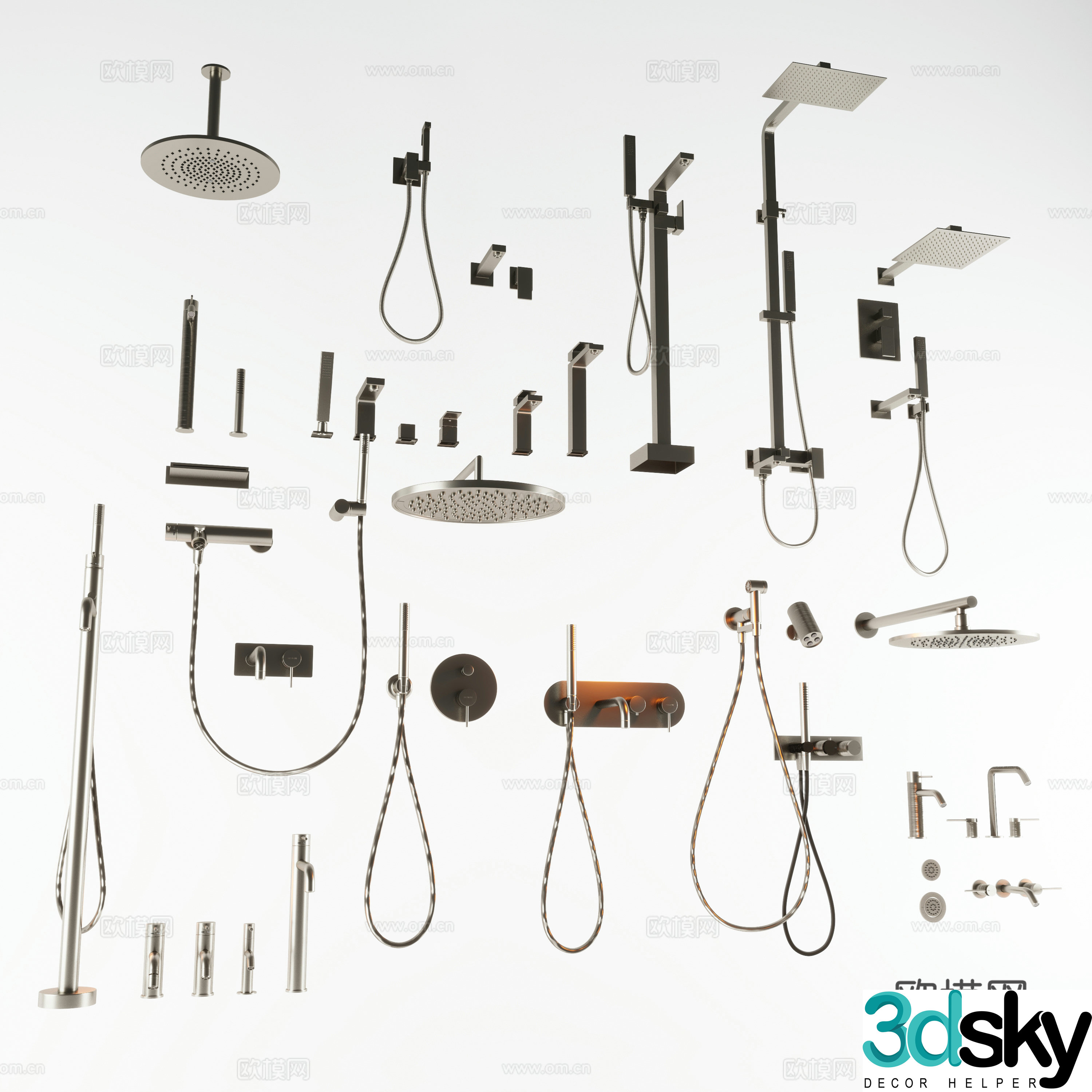 Bathroom Shower Room Shower 3D Model