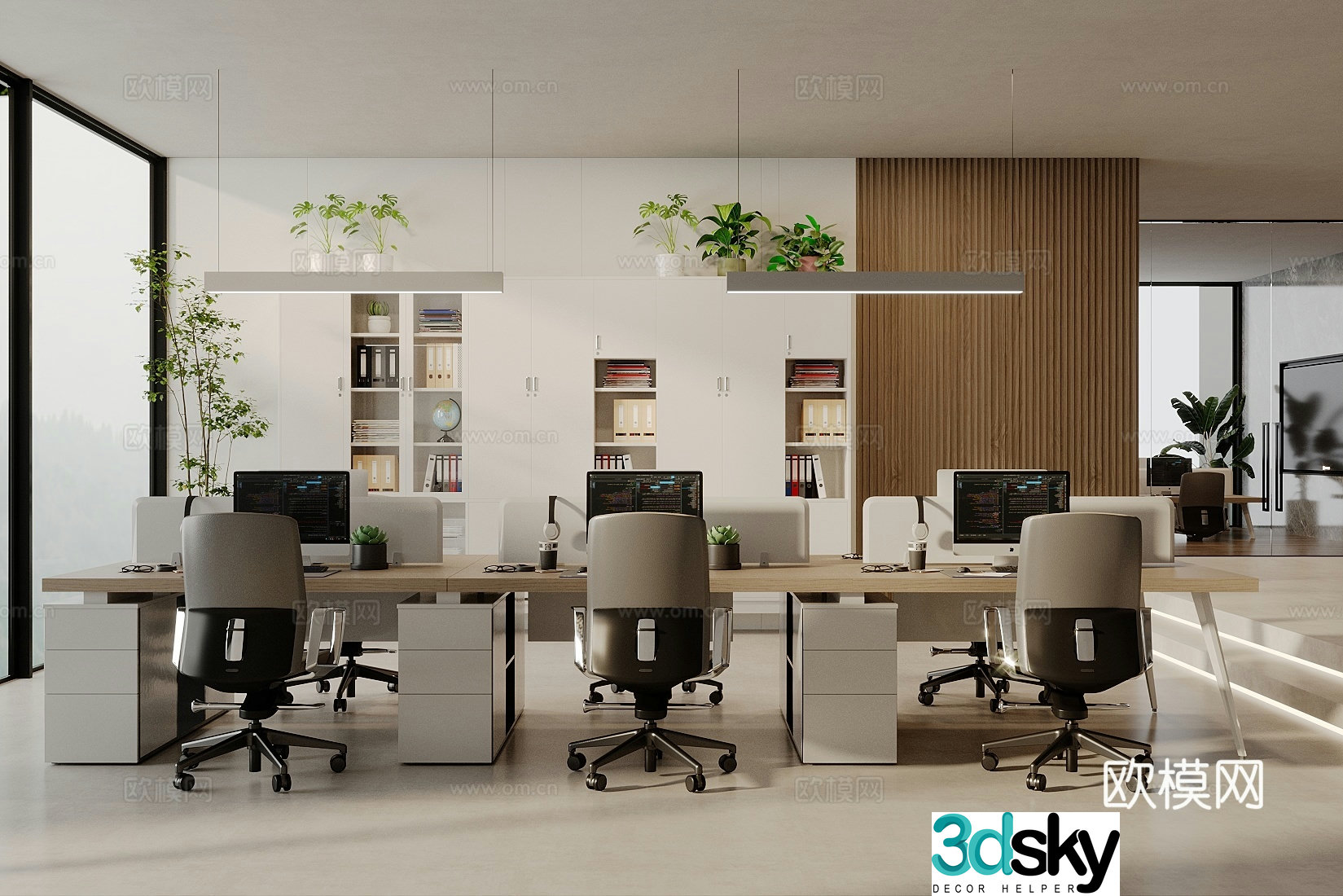 Modern office 3d model