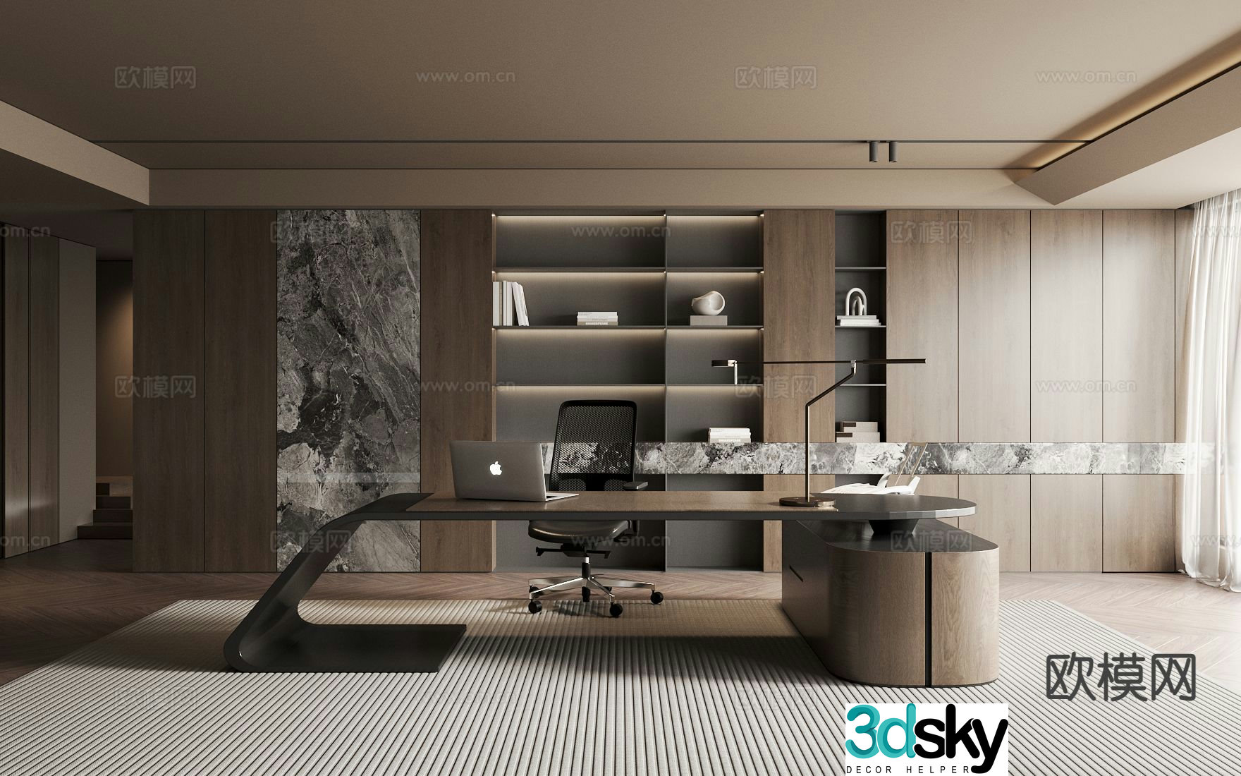 Italian General Manager’s Office Chairman’s Office 3D Model
