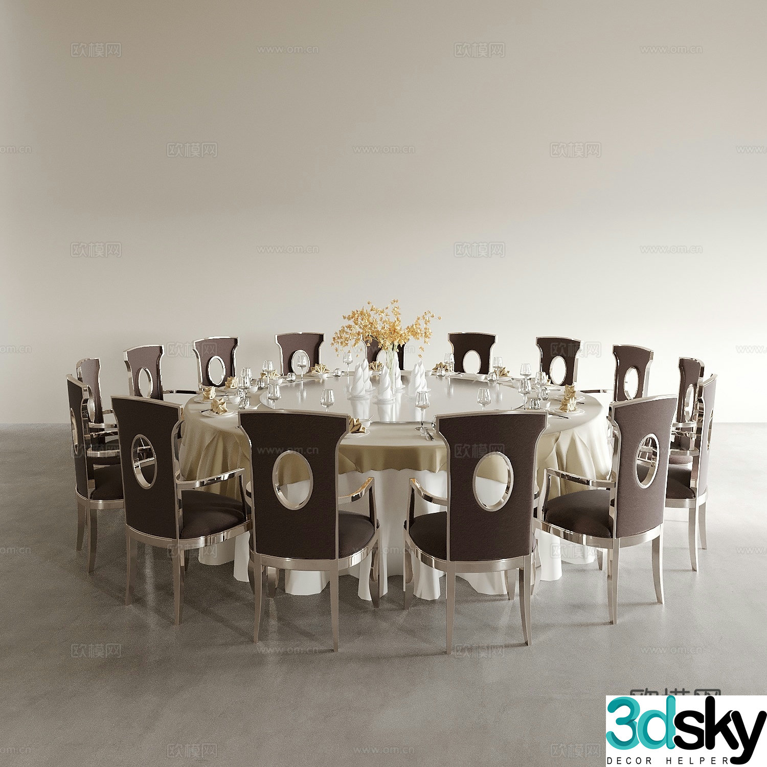 Dining table and chairs living and dining table and chairs dining table and chairs wine table and chair combination round wine table and chair 3D model