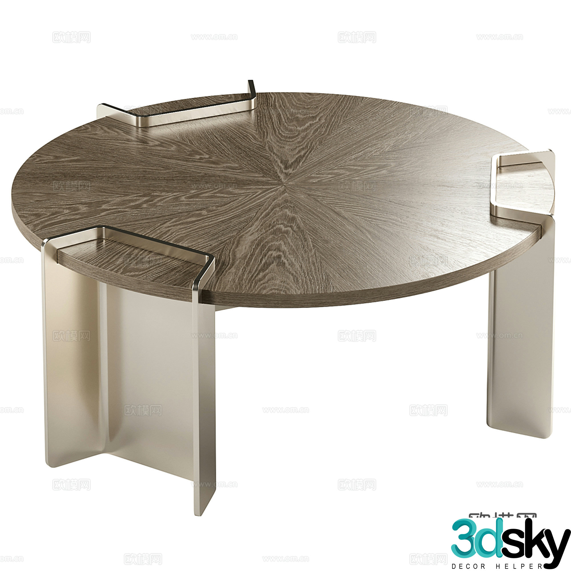 Modern light luxury coffee table 3D model