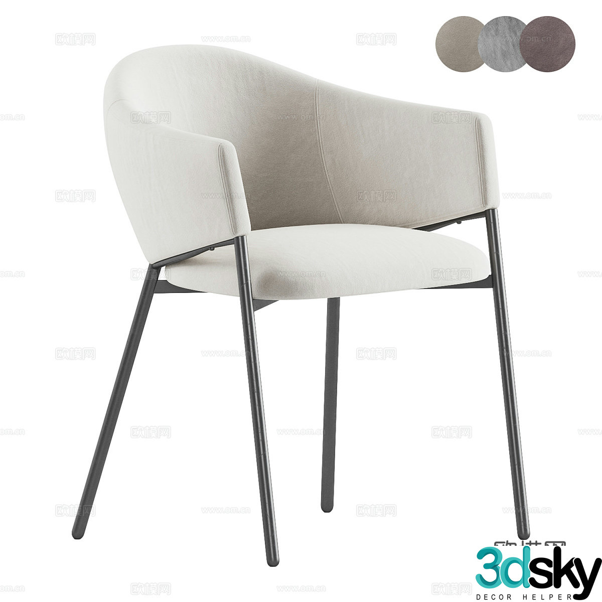 Single chair 3d model