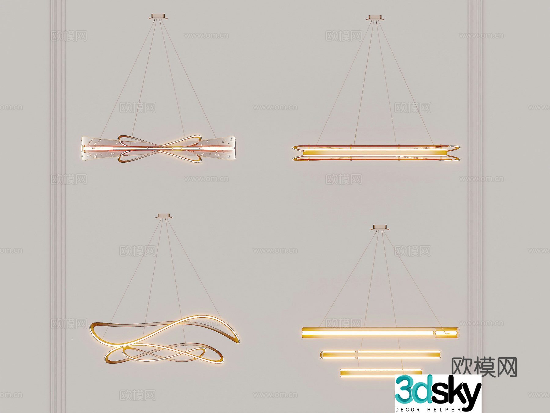 Lamps Chandelier Lighting Decorative Lights 3D Model