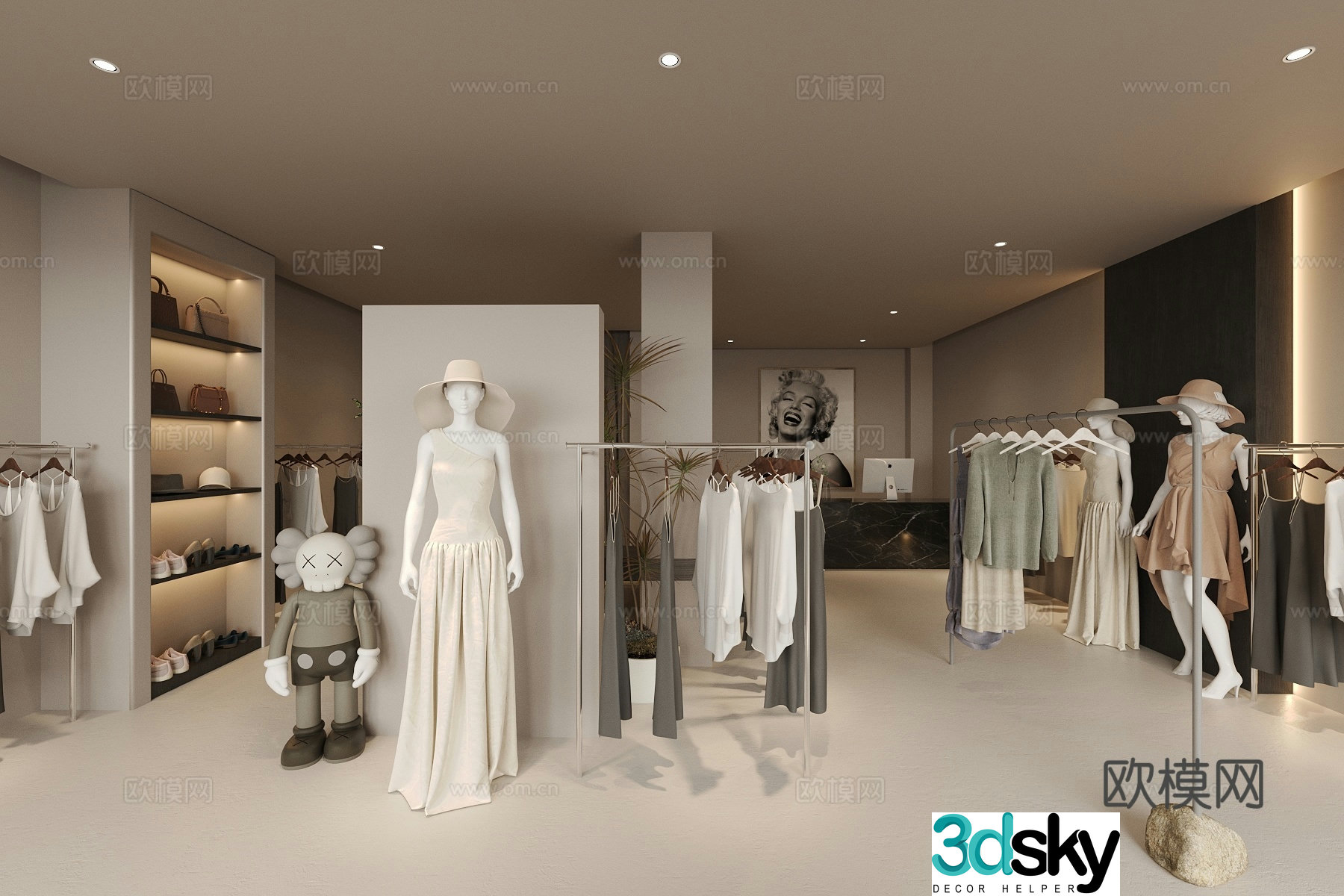 Wasabi Clothing Store Women’s Clothing Store 3D Model
