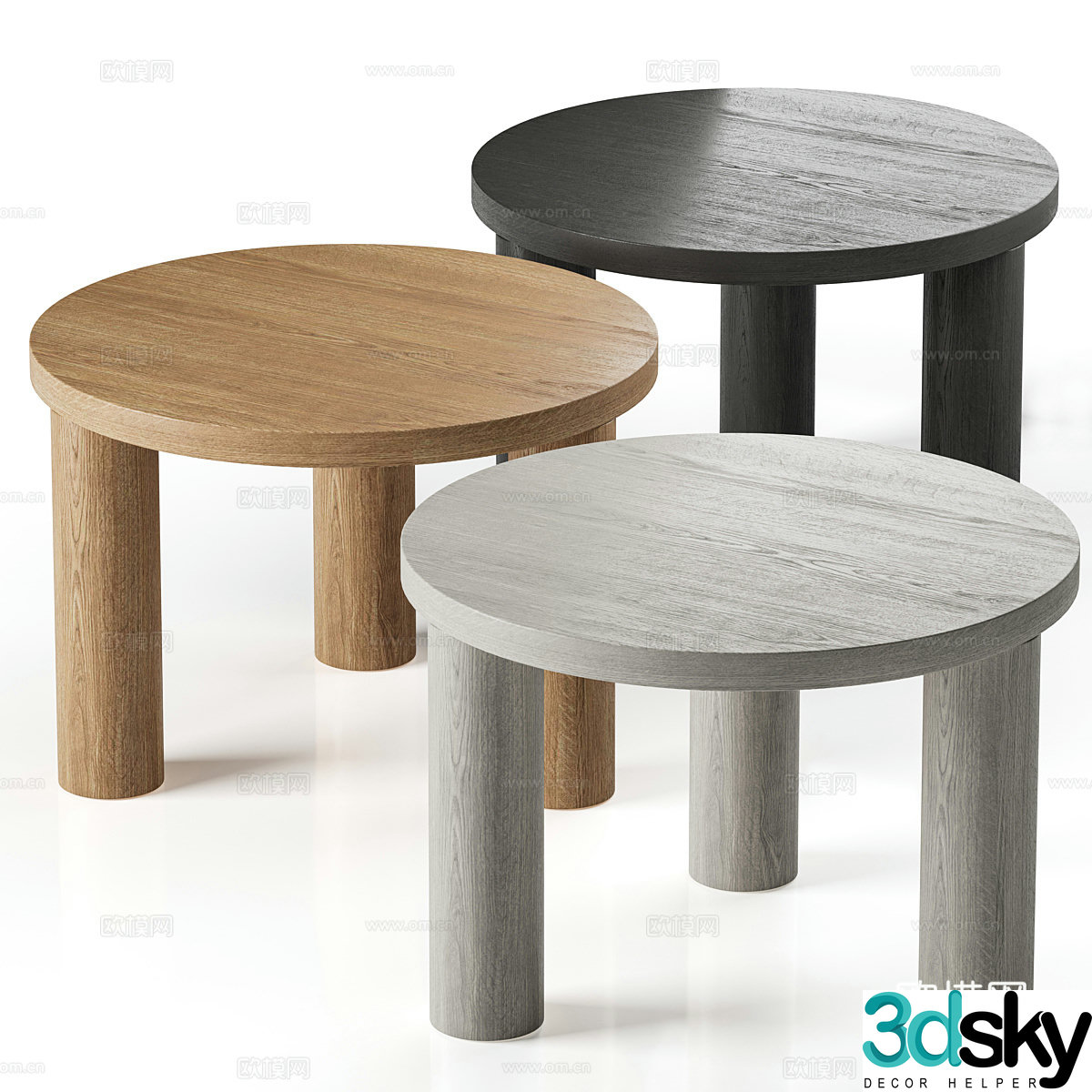 New Chinese style Wasabi DELL Small Tea Table 3D Model