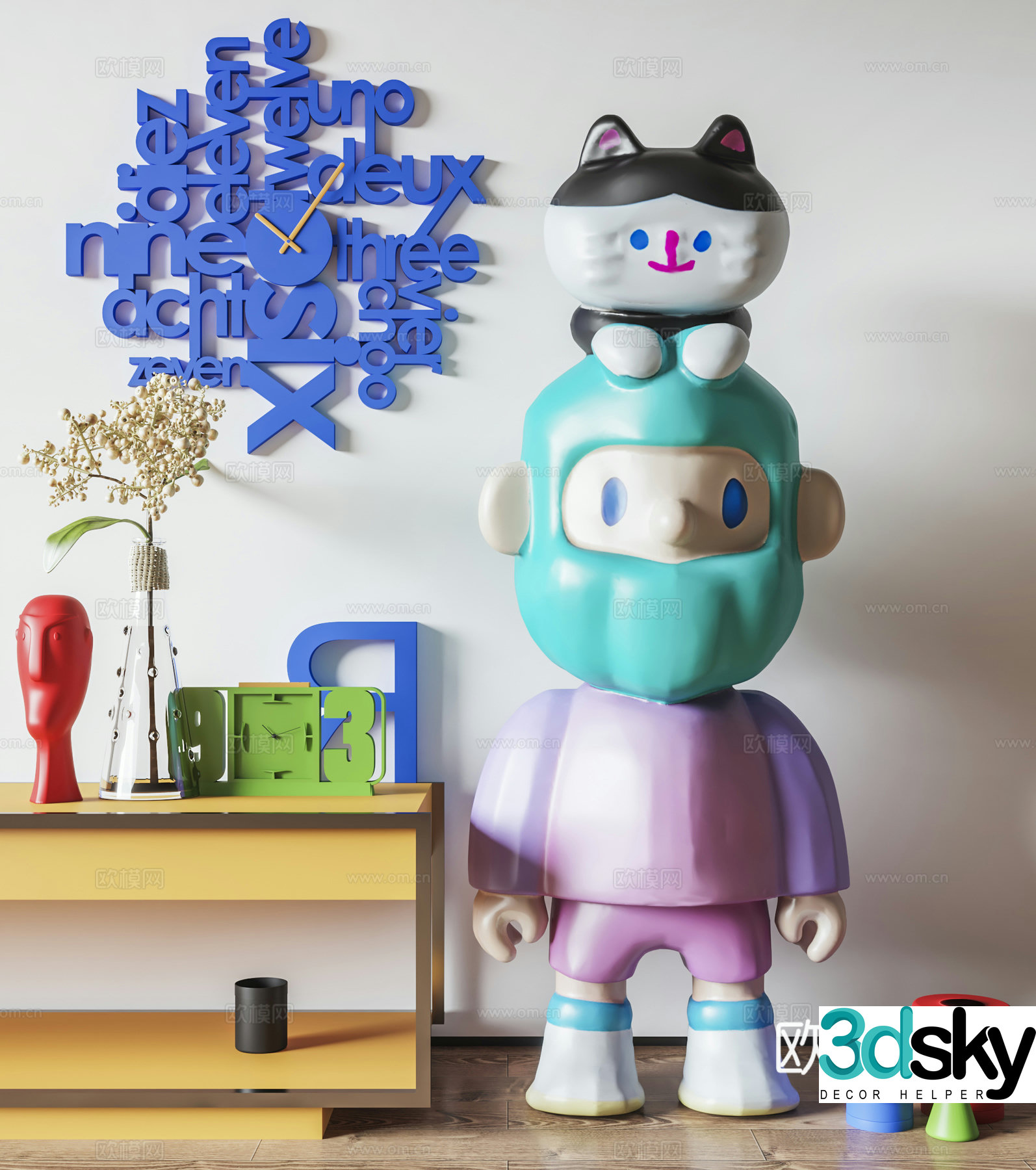 Modern sculpture 3d model