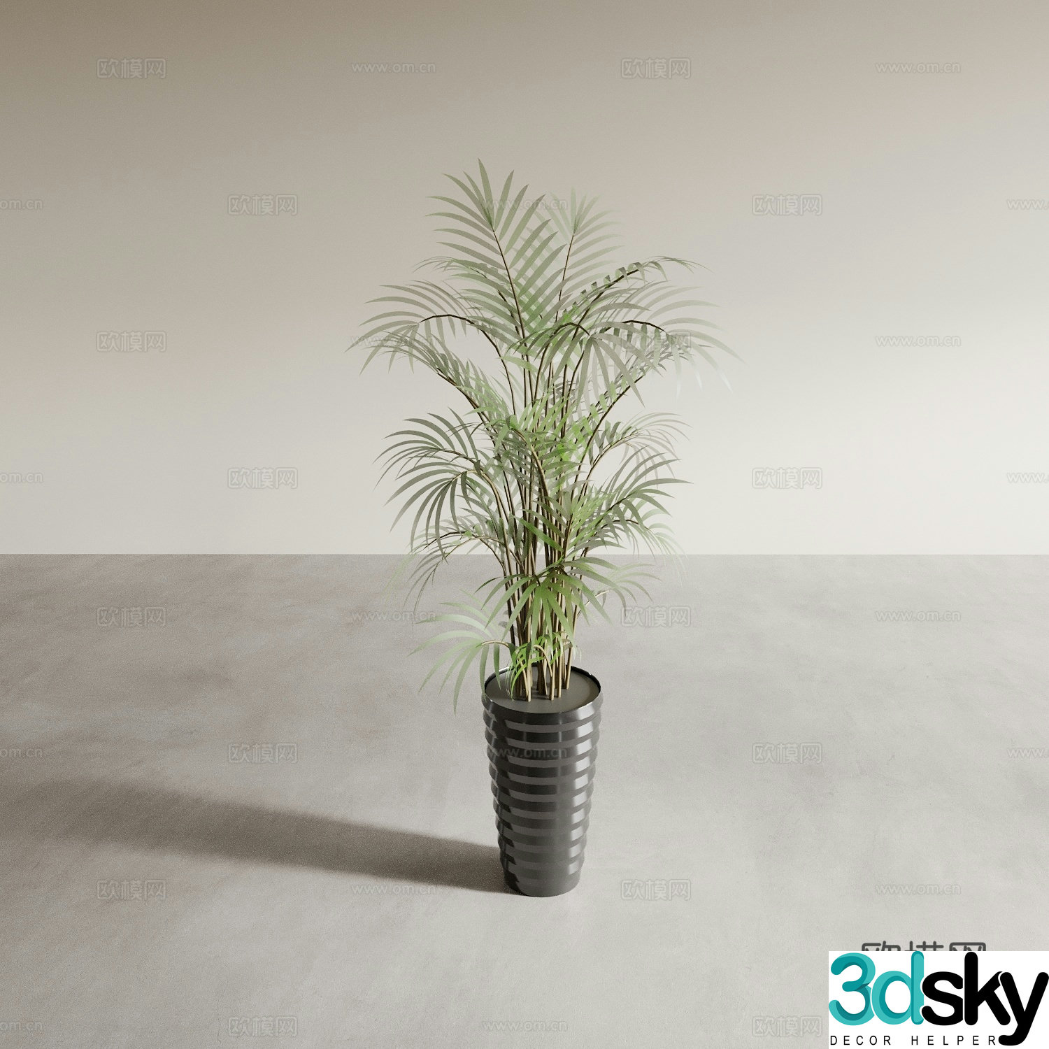 Bonsai pots indoor green plants plant ornaments plant flower pots vase flower pots 3D model