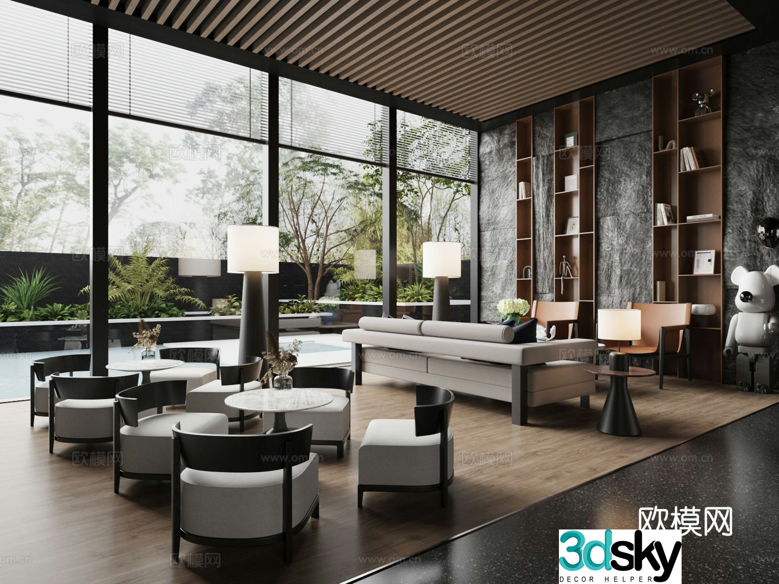 Modern Sales Office Sales Office Negotiation Office 3D Model