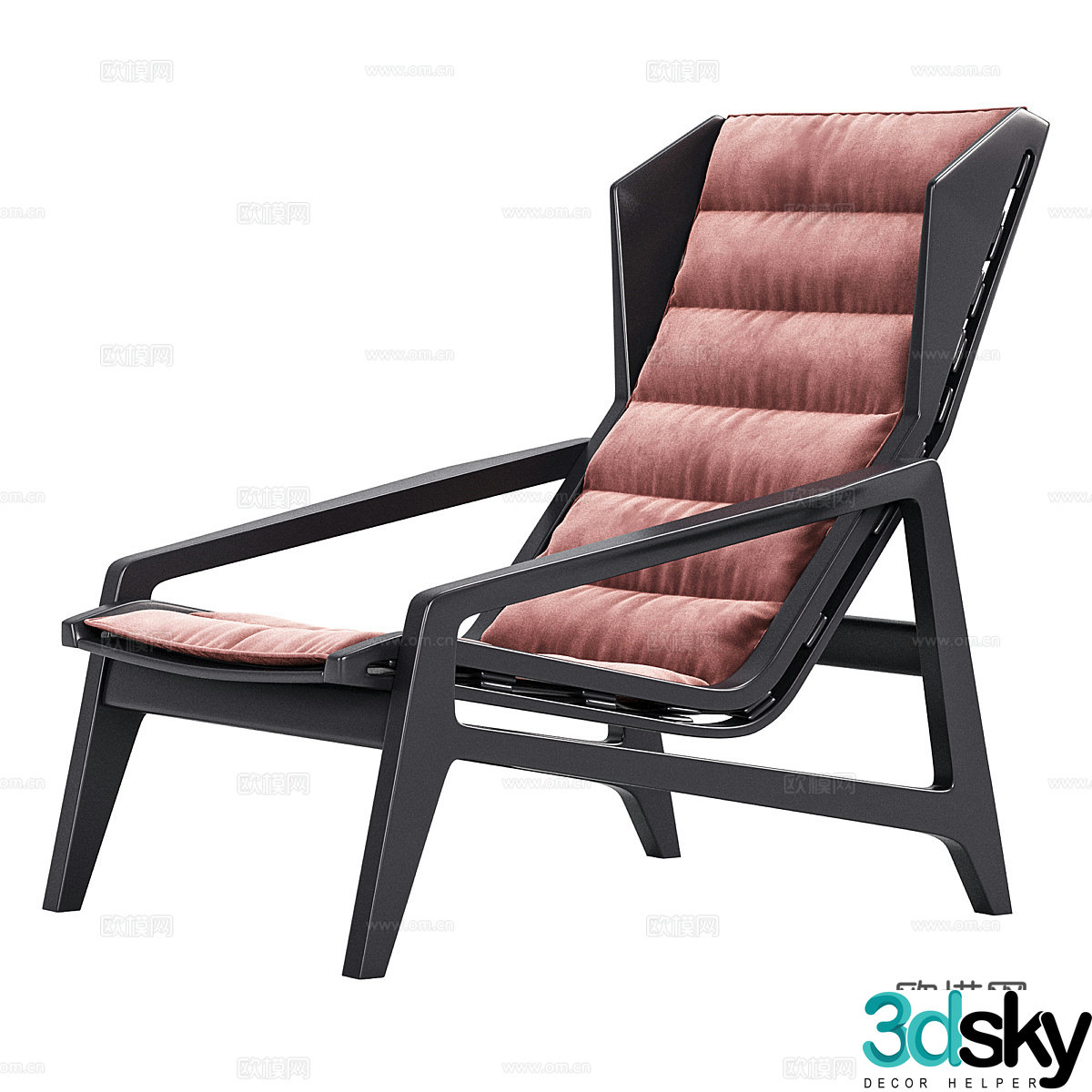 Ancient leisure chairs outdoor leisure chairs courtyard leisure chairs outdoor single chairs wooden single chairs leather 3d model