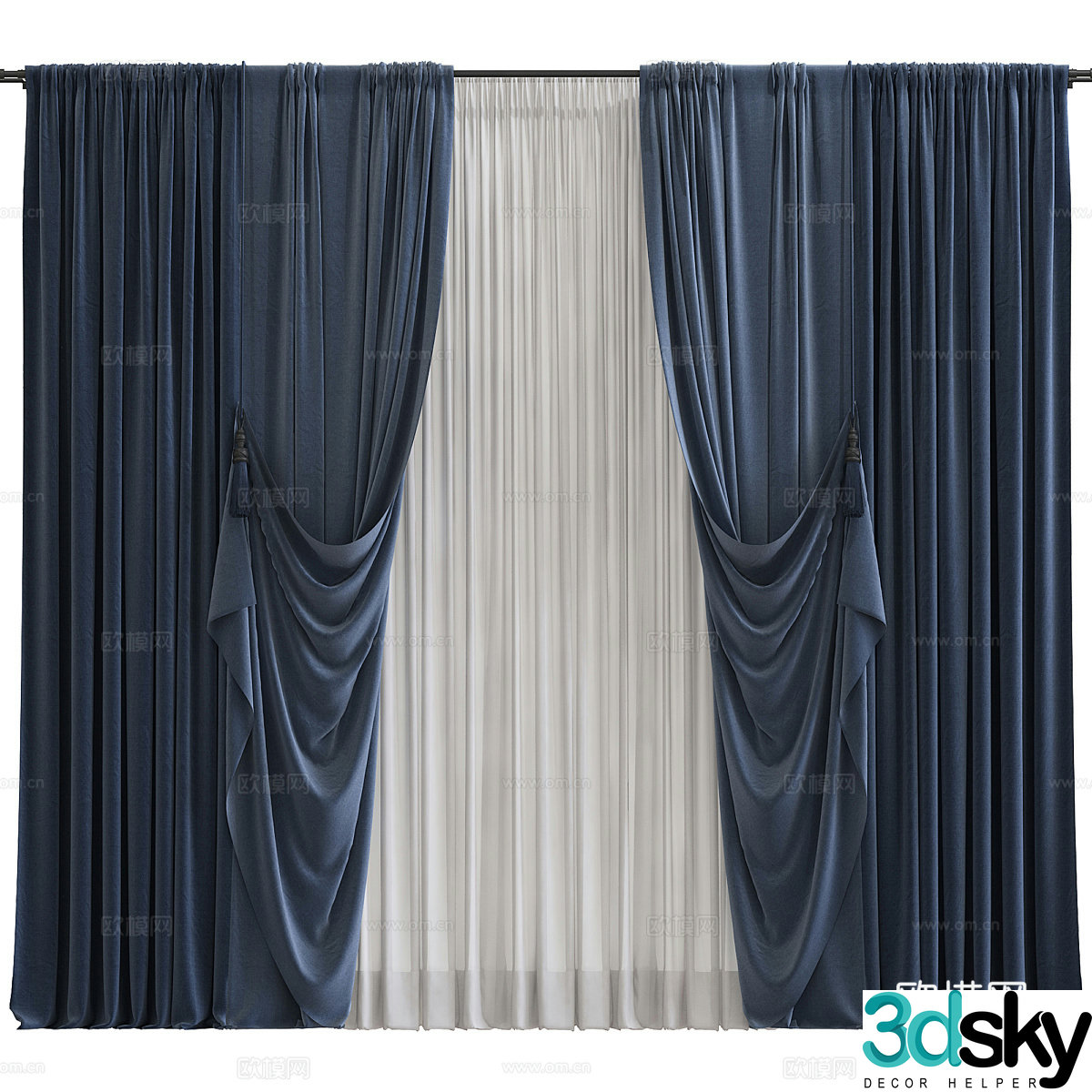 Curtain 3d model