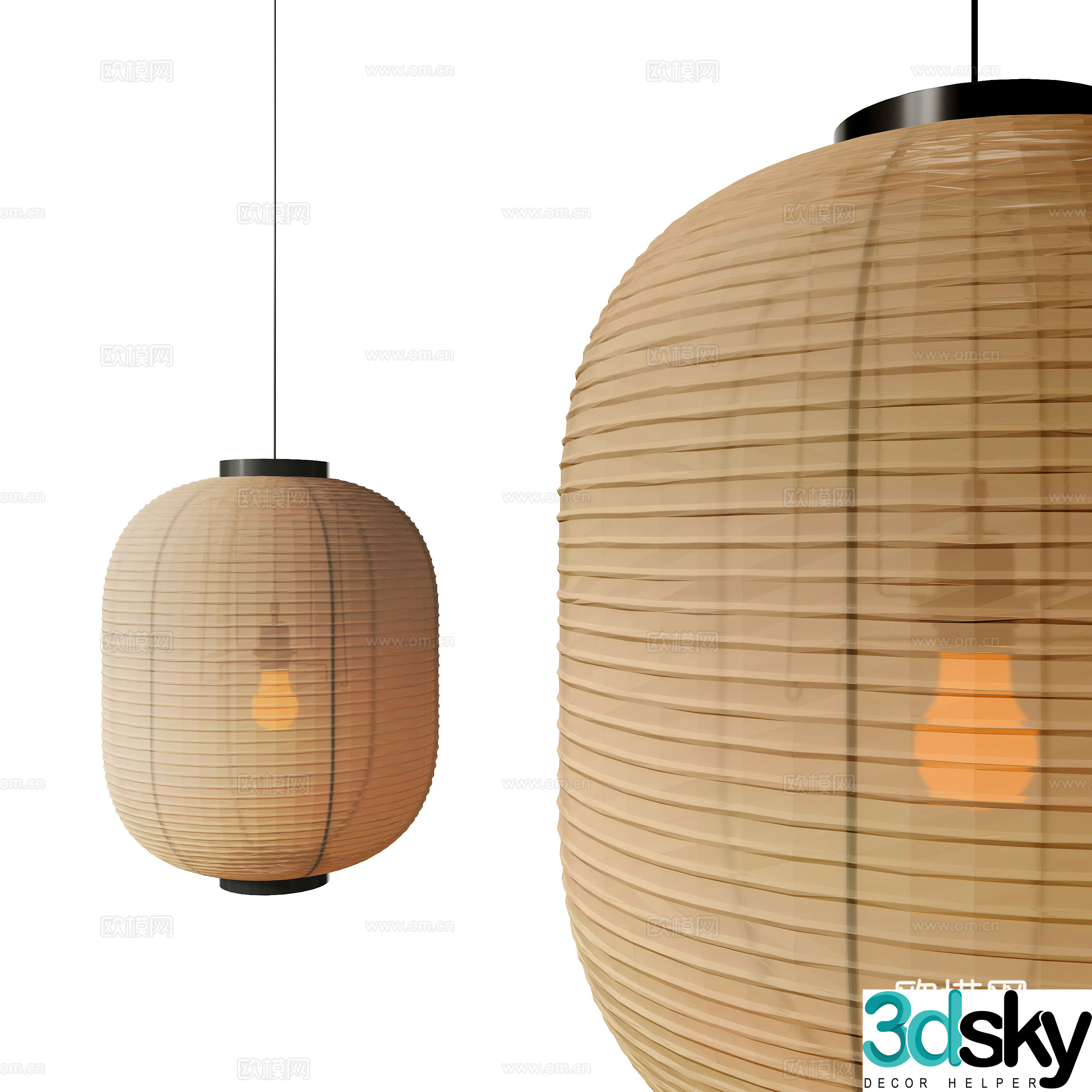 Wasabi Chandelier 3D Model
