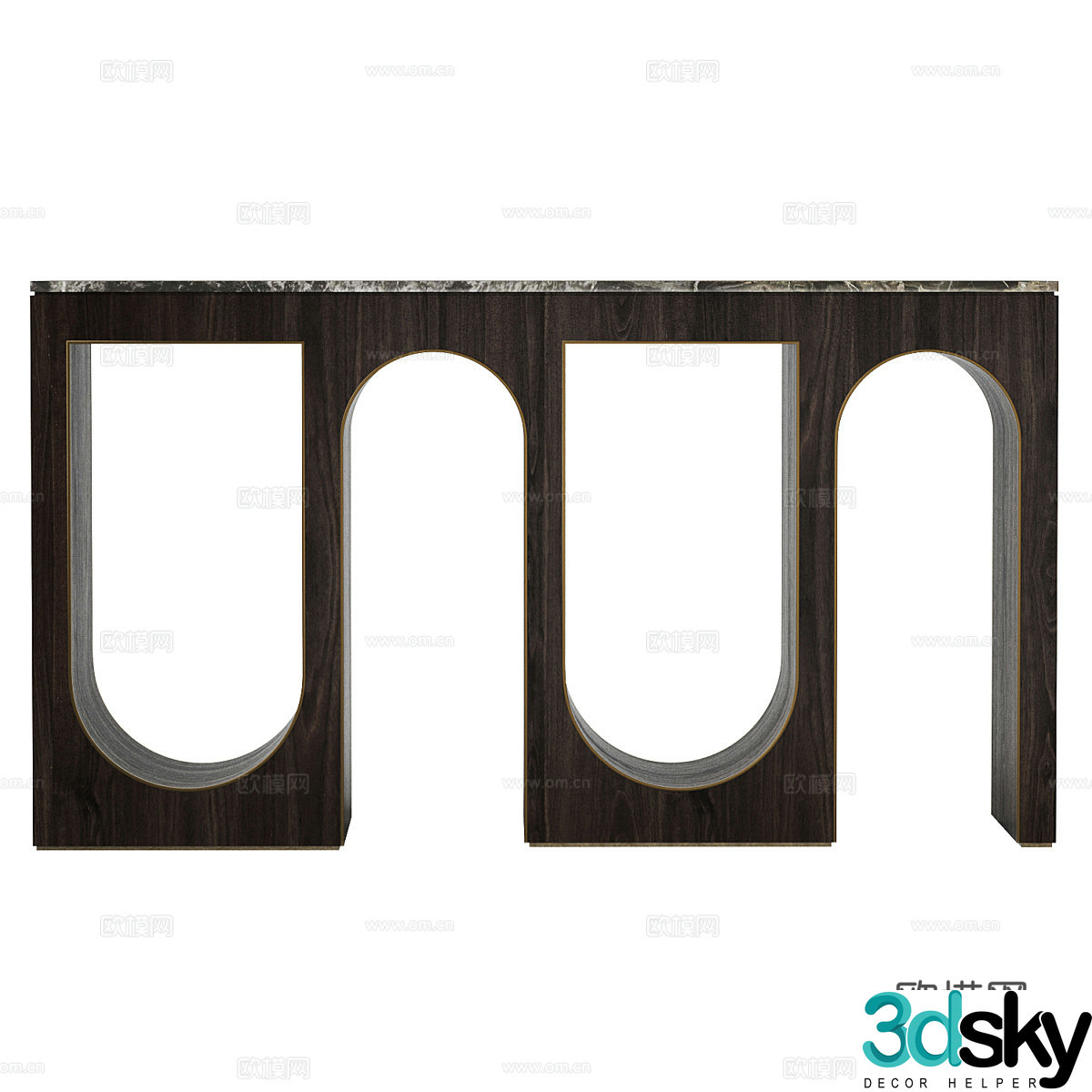 Modern Italian light luxury Rete Levi end viewing platform 3D model