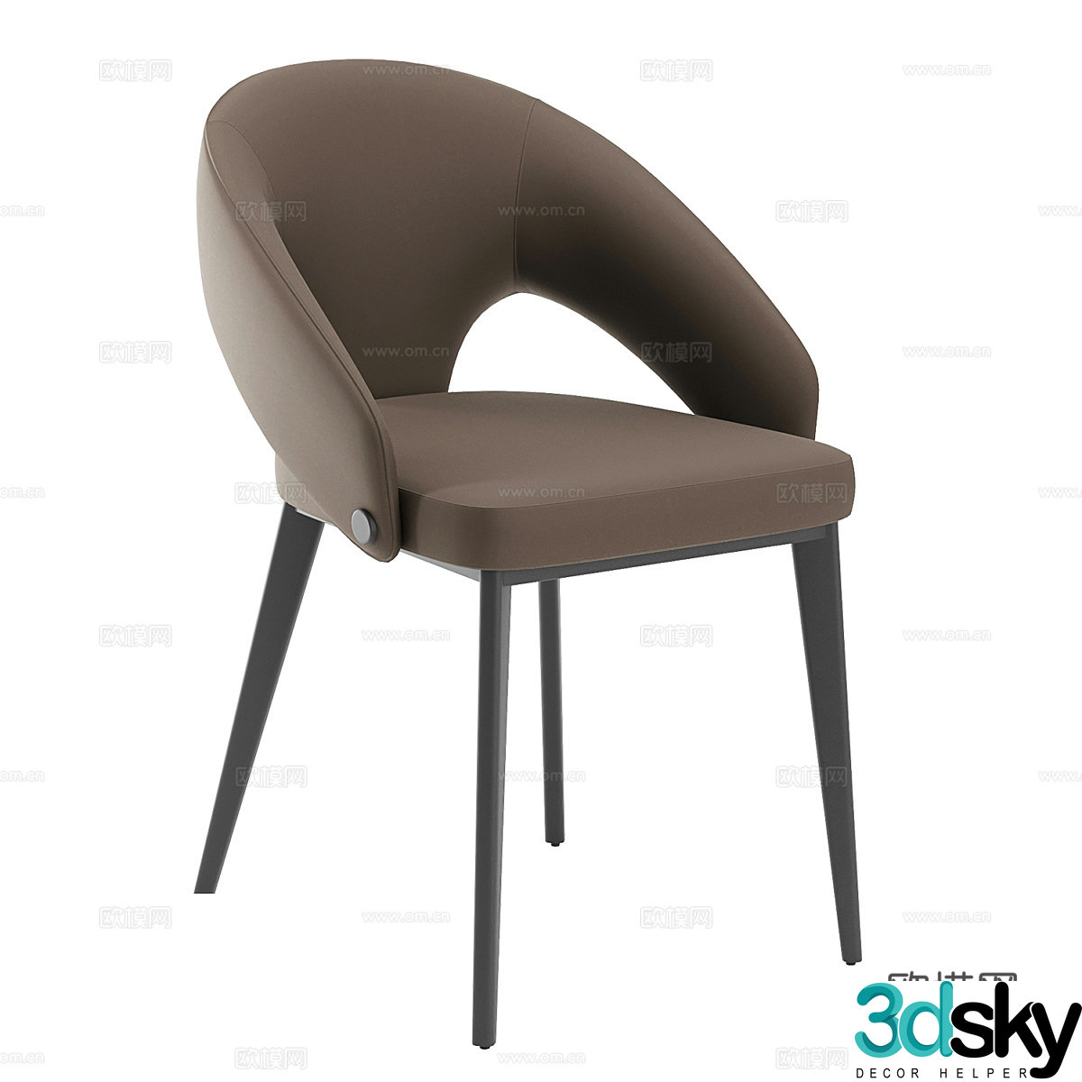 Modern simple single sofa single sofa simple sofa living room sofa 3d model