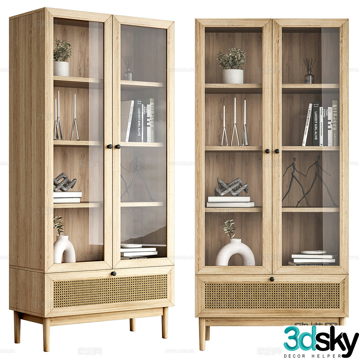 New Chinese style Wasabi sideboard high cabinet 3D model