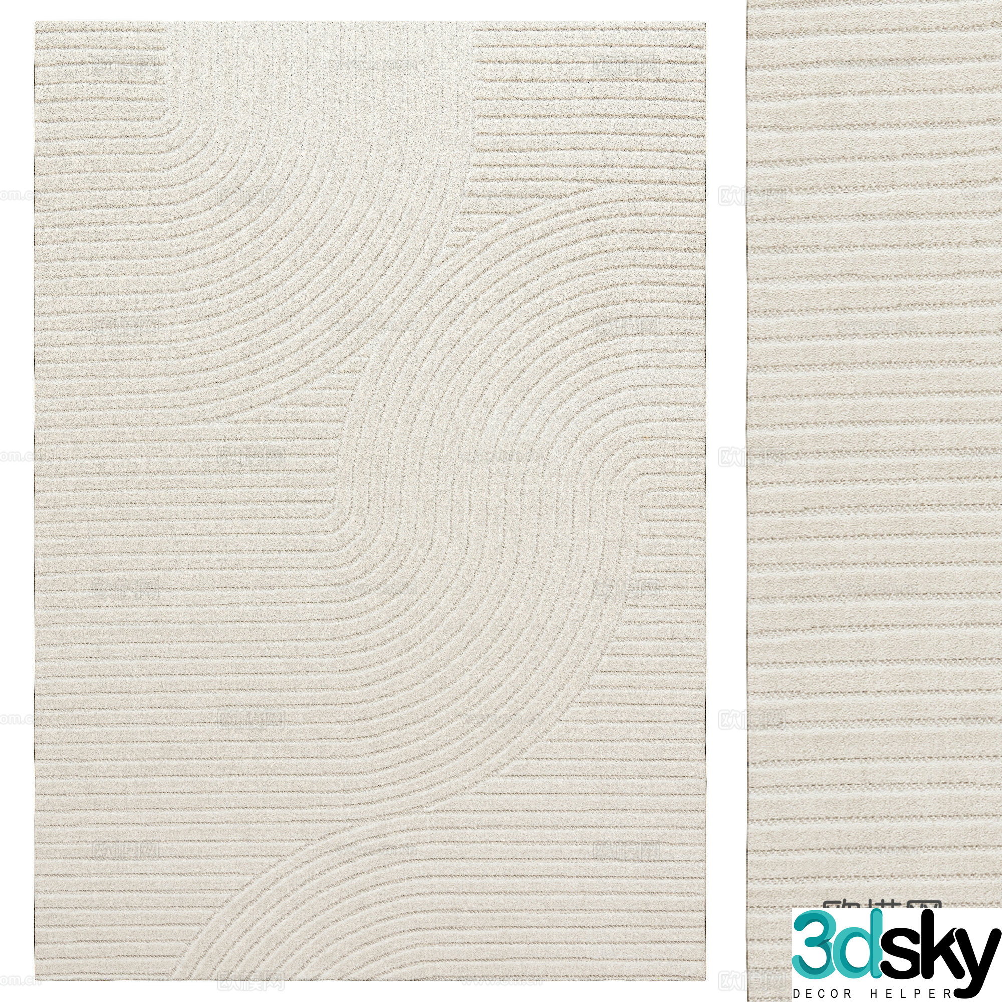 Nordic carpet 3d model
