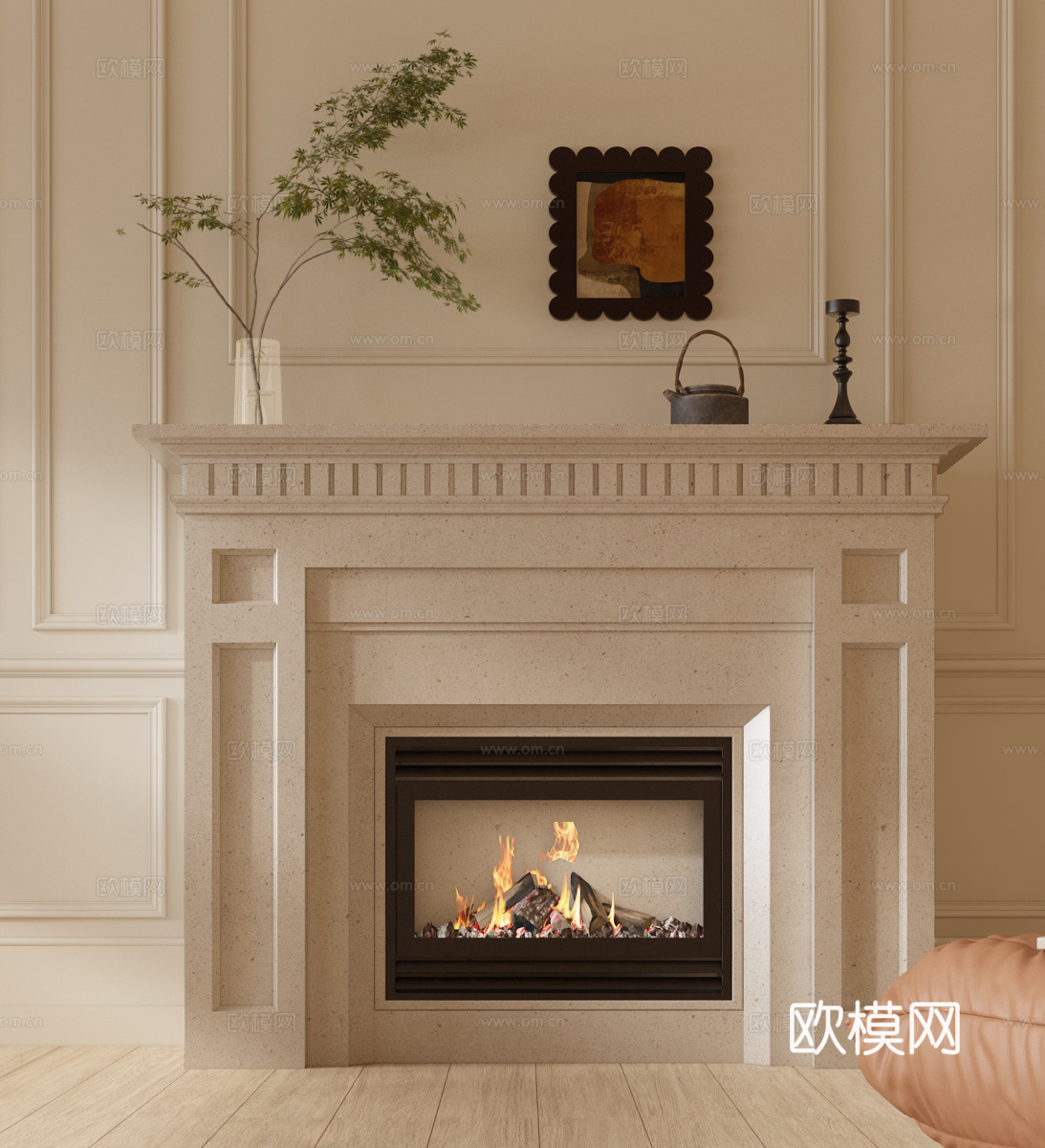 Fireplace French fireplace European fireplace American fireplace 3d model
