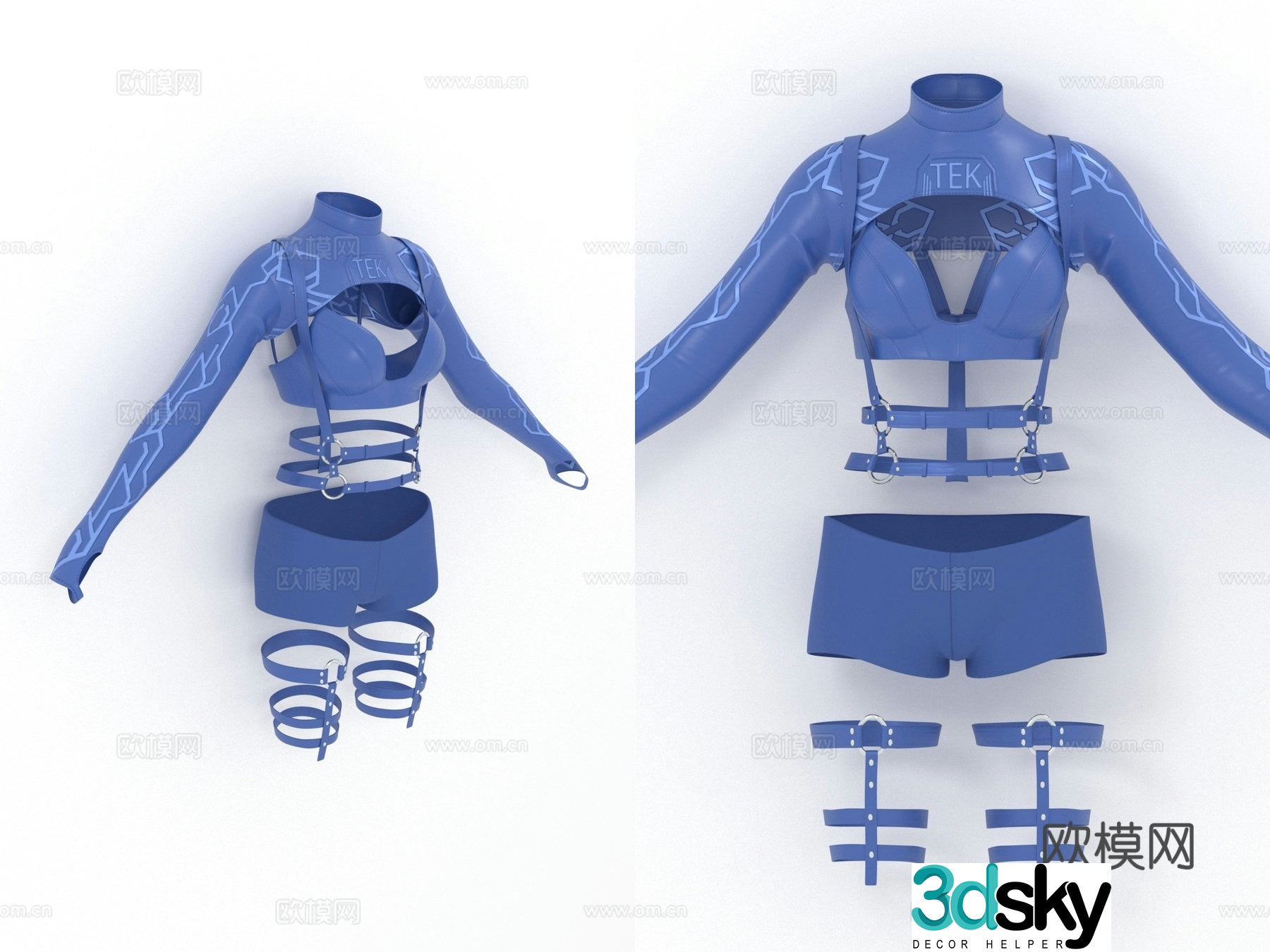 Nightclub outfits sexy clothing women’s clothing sexy women’s clothing 3d model