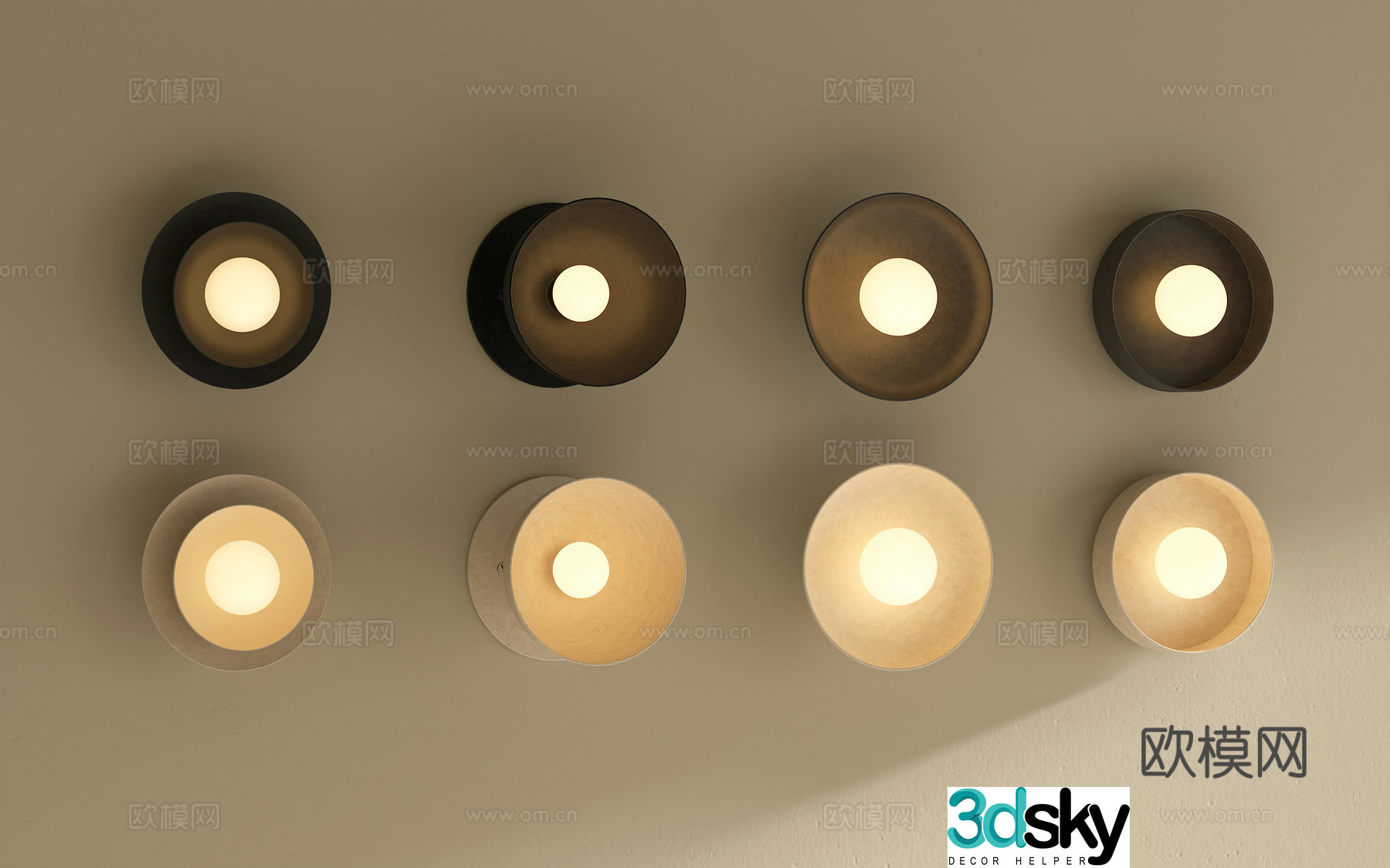 Middle Ages walisa wall lamp Modern Middle Ages walis walis walis robin wall lamp round wall lamp disc wall lamp stone 3d model