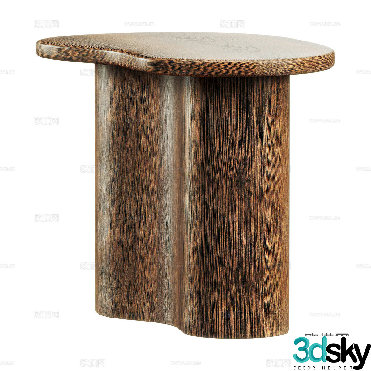New Chinese Wasabi Phlu Sanded Oak 3D Model