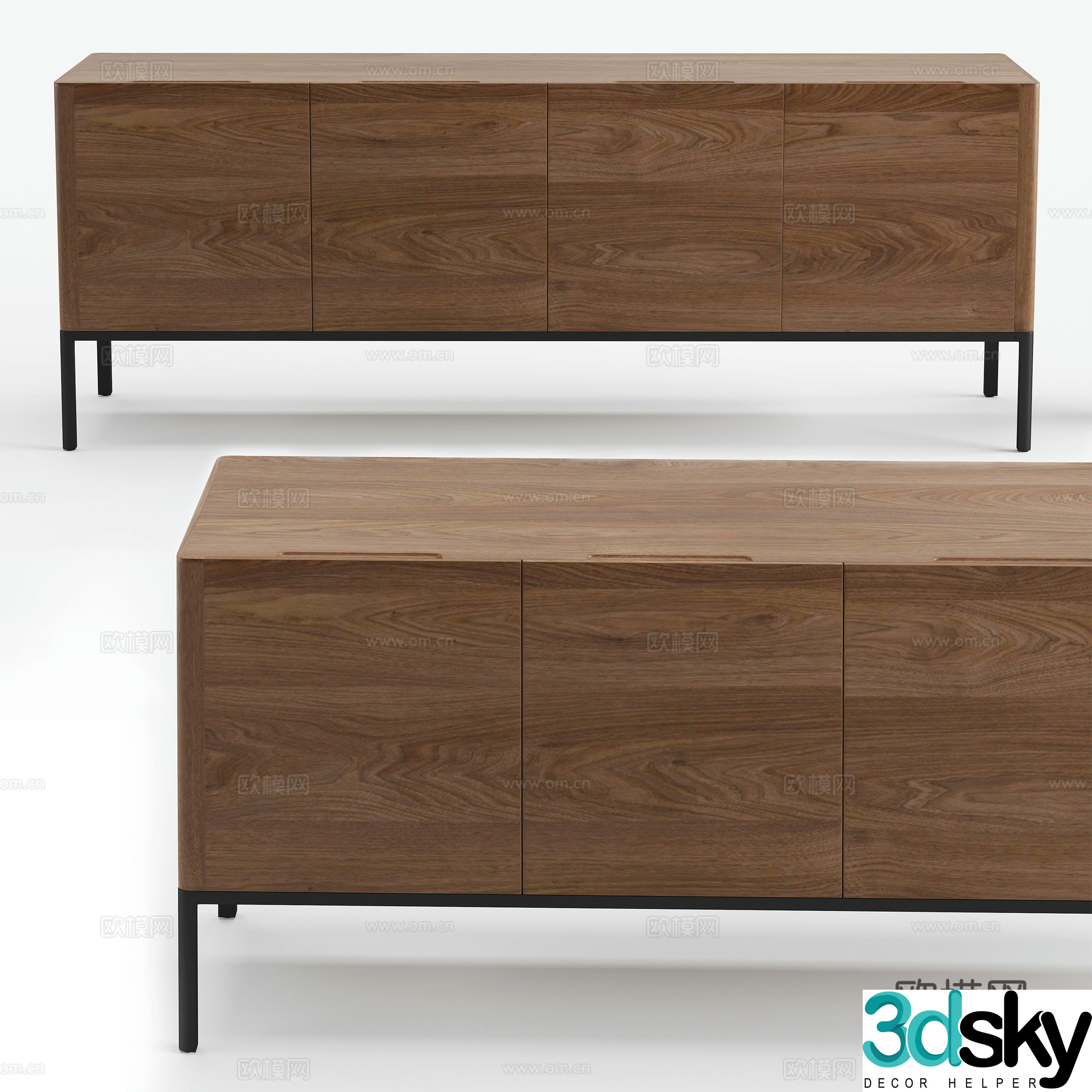Modern Porada Kanto TV Cabinet 3D Model