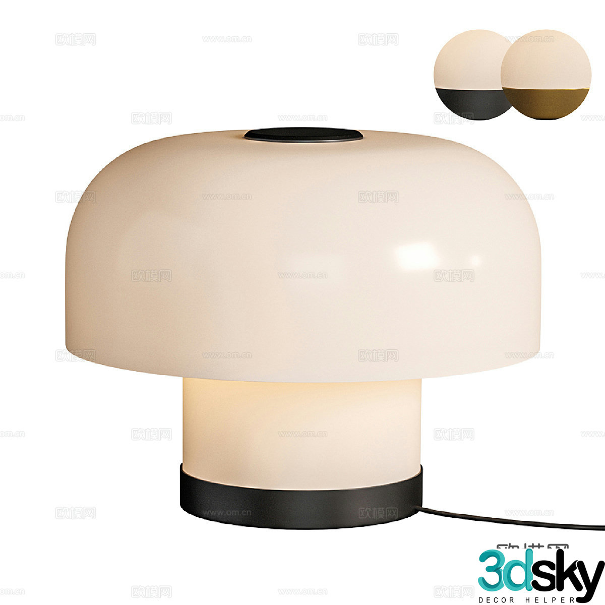 Modern wall decoration desk lamp 3d model