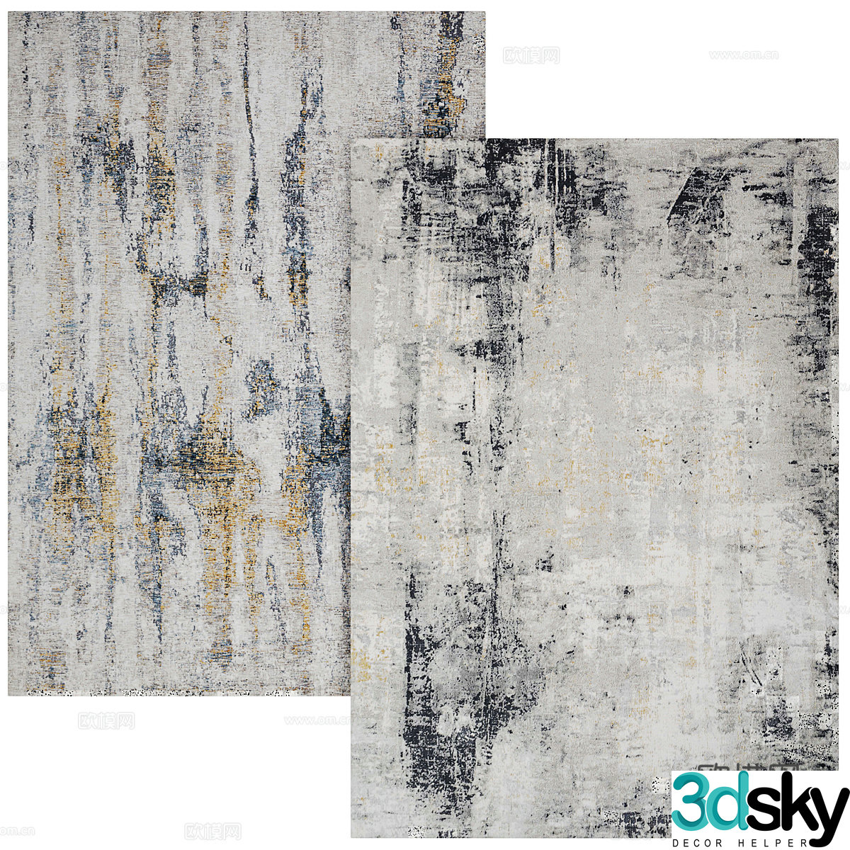 New Chinese style fabric carpet 3D model