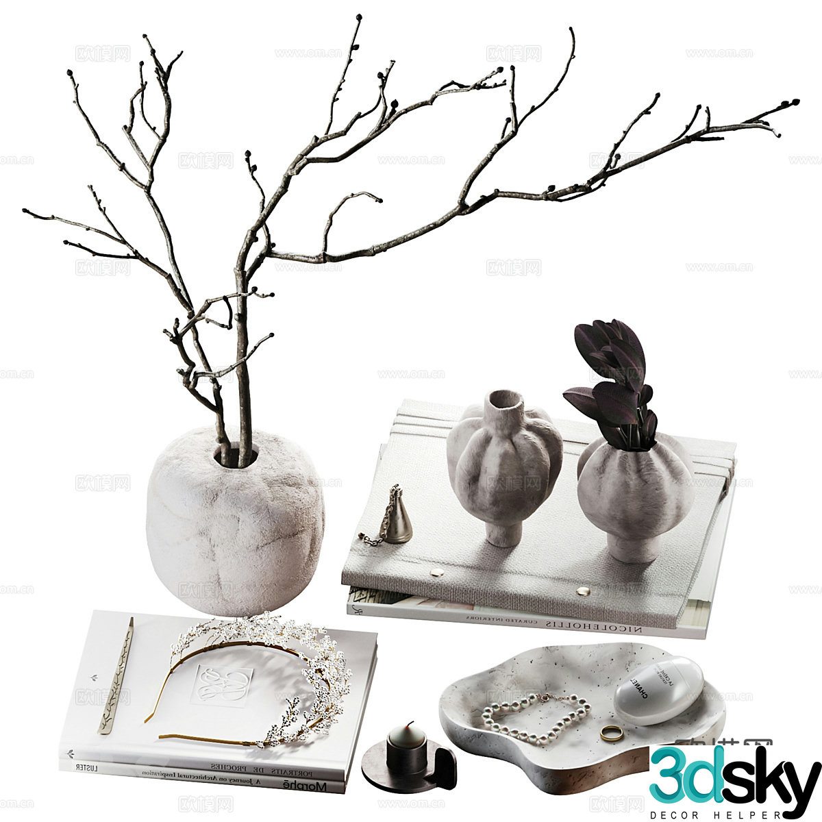 Decorative ornaments Dining table ornaments Side cabinet ornaments Coffee table ornaments End scene ornaments 3D model