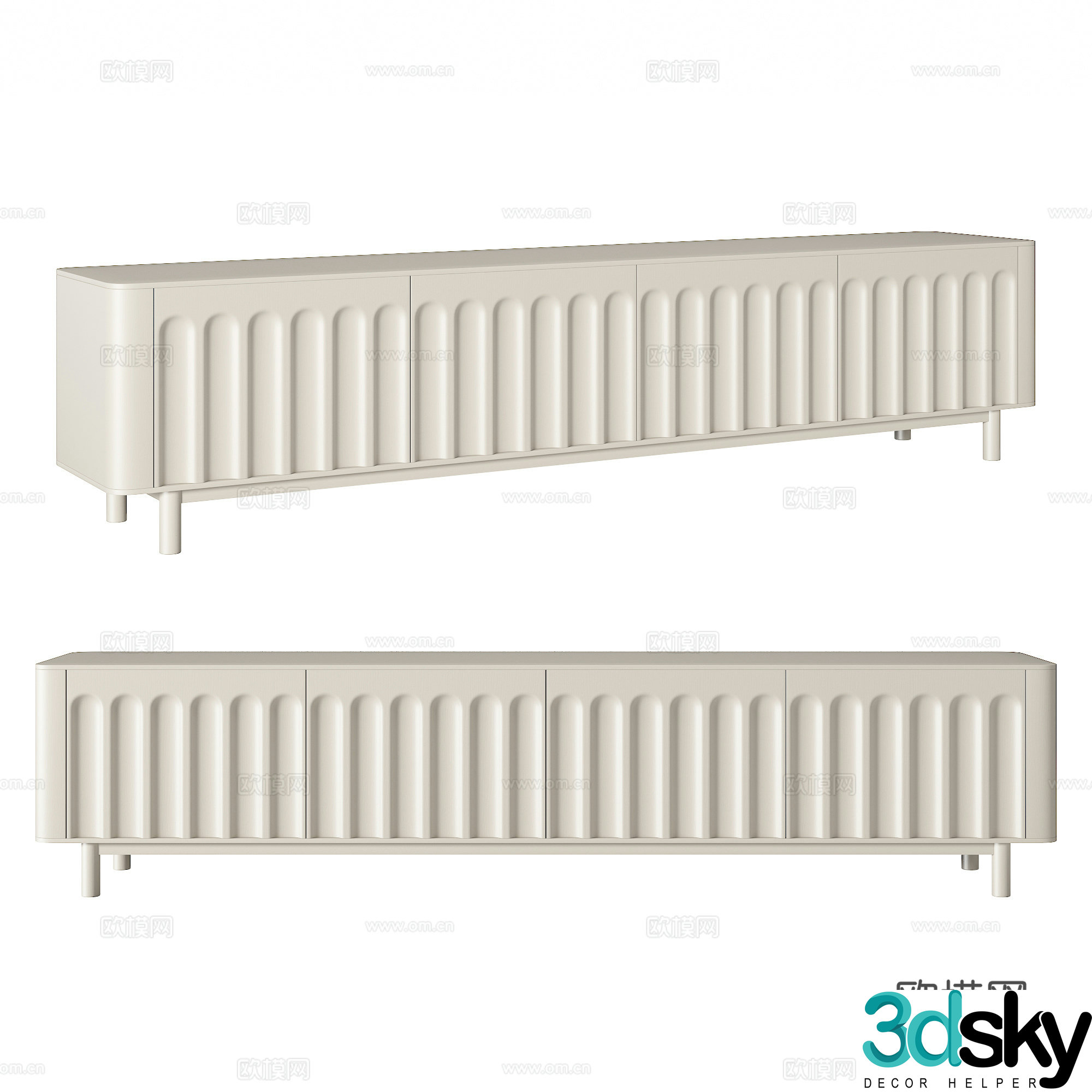 Modern TV cabinet 3d model