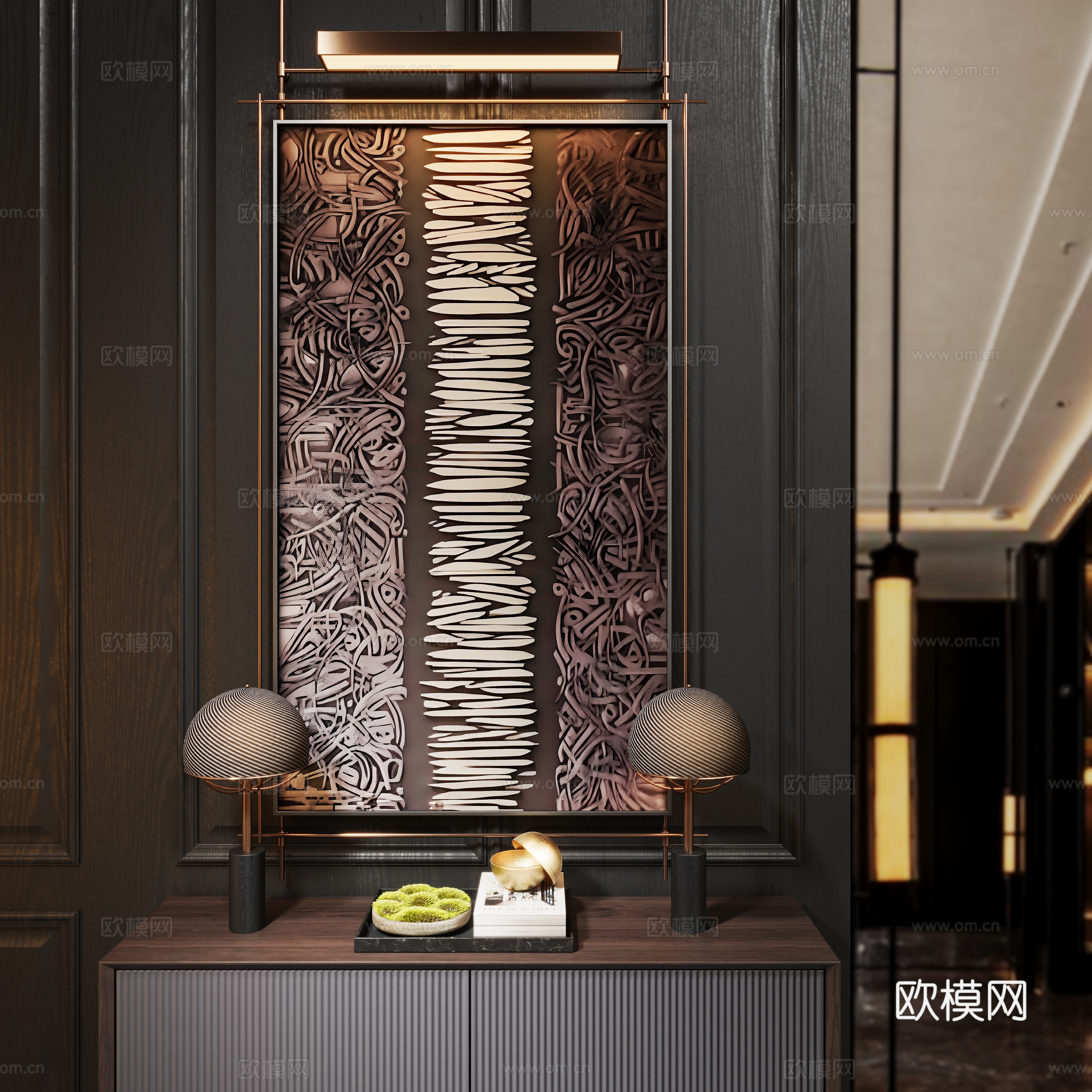 New Chinese luxury bracket drawing 3D model
