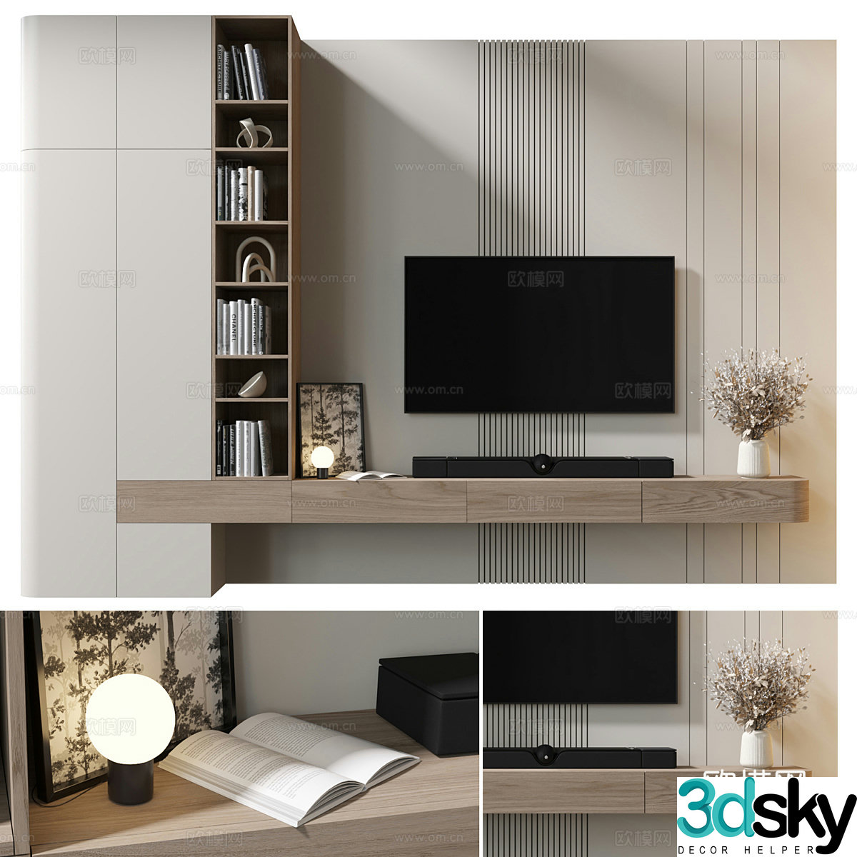 Background wall 3d model