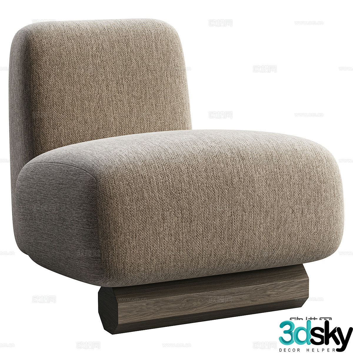 Modern Italian Rubel ACH armchair 3d model