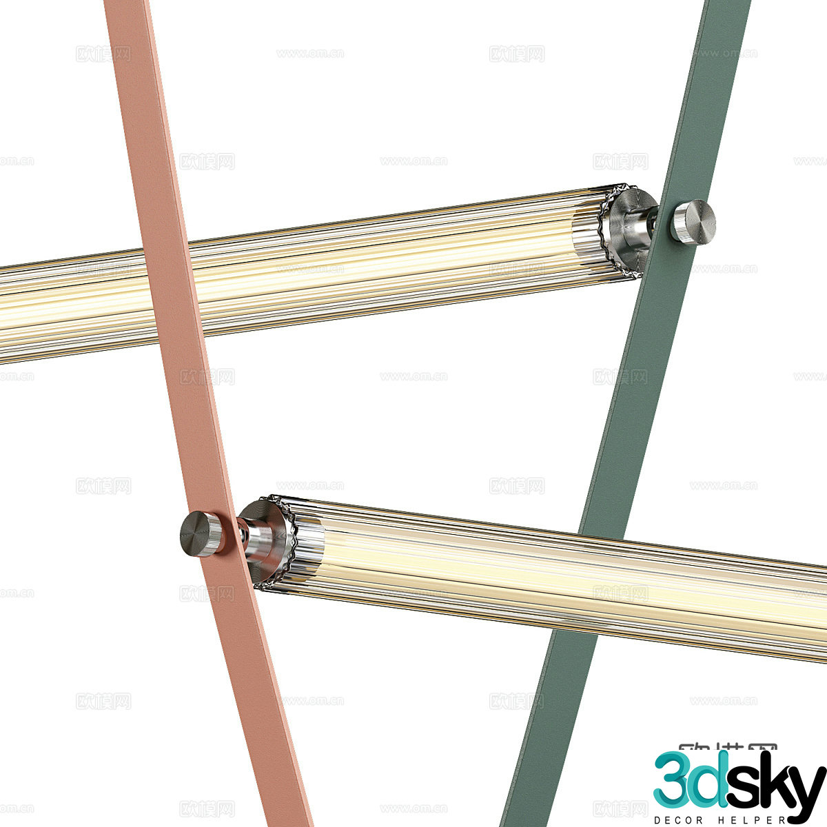 Modern Italian light luxury Wireline chandelier 3d model