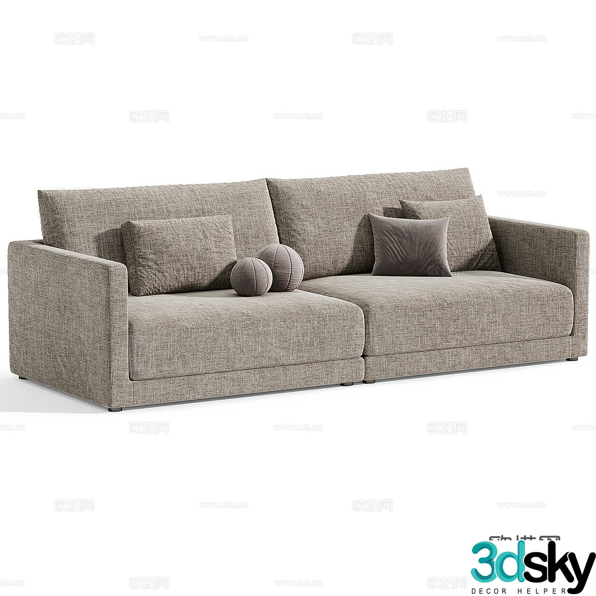 Fabric sofa Fabric double sofa Leisure sofa Living room sofa Office sofa Small sofa 3D model