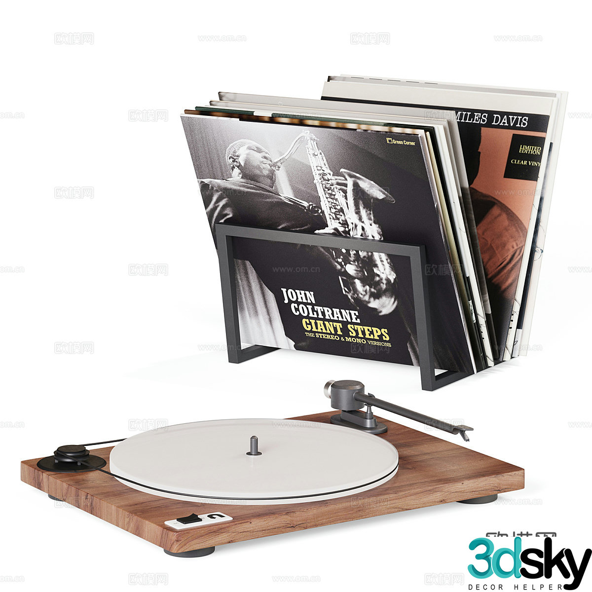 Record record player Vinyl record 3D model