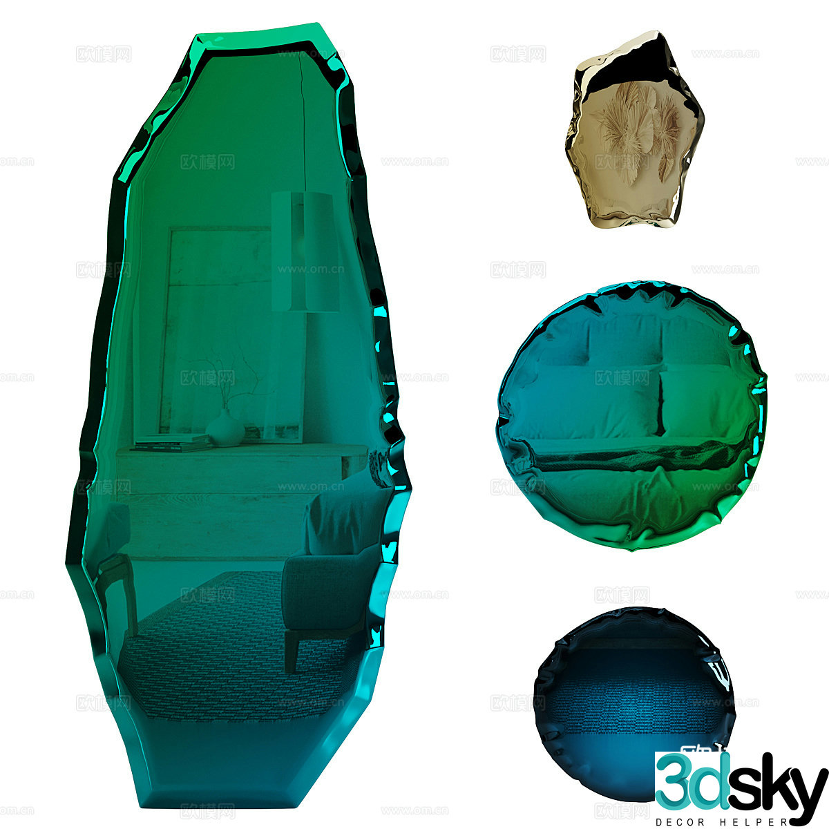 Modern Zieta – Tafla & Oko Mirror 3d Model
